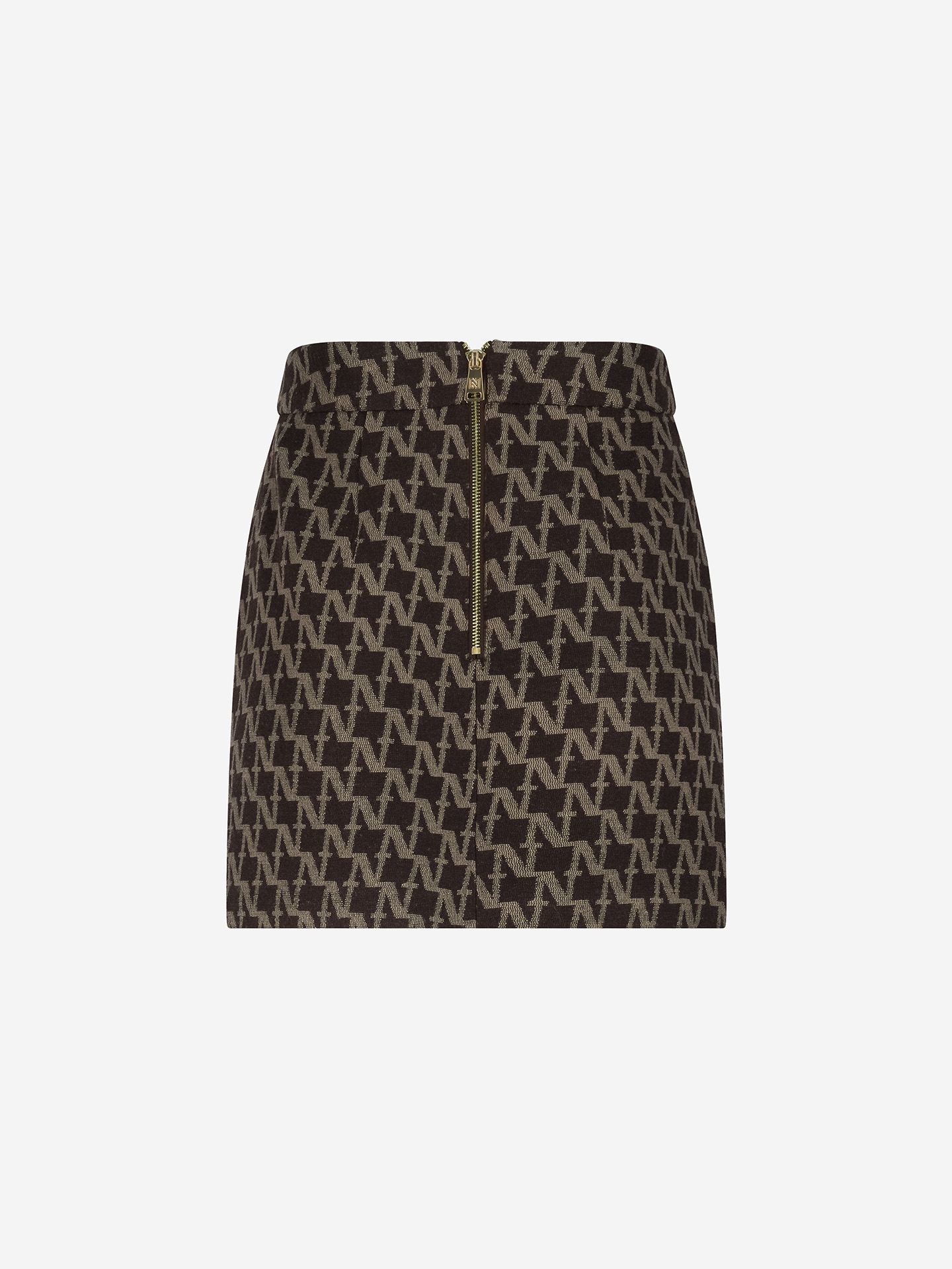 Skirt with logo pattern