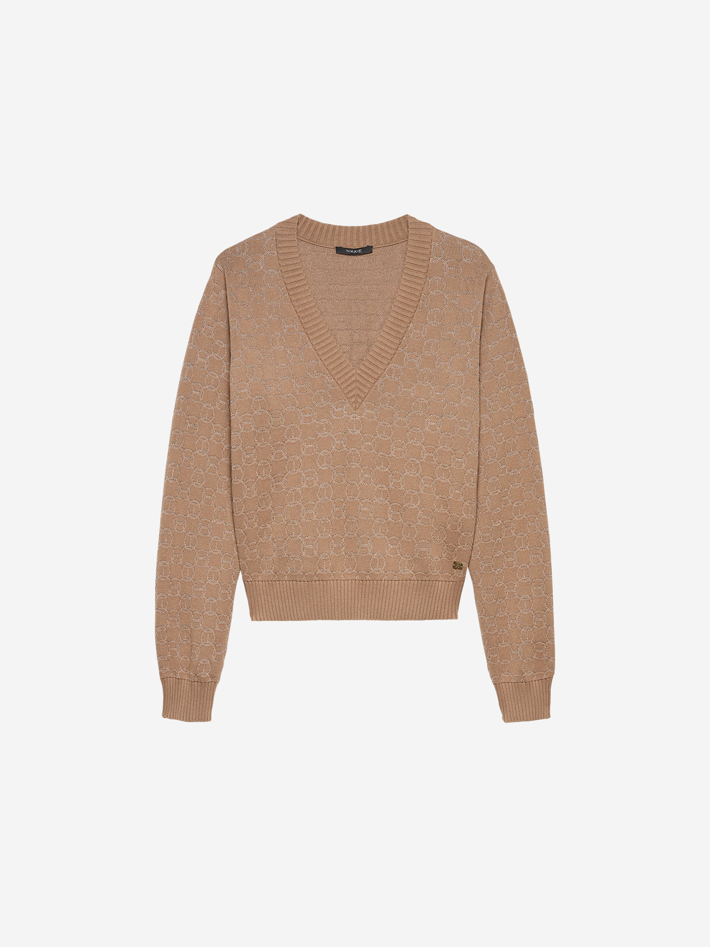 Sweater with logo pattern