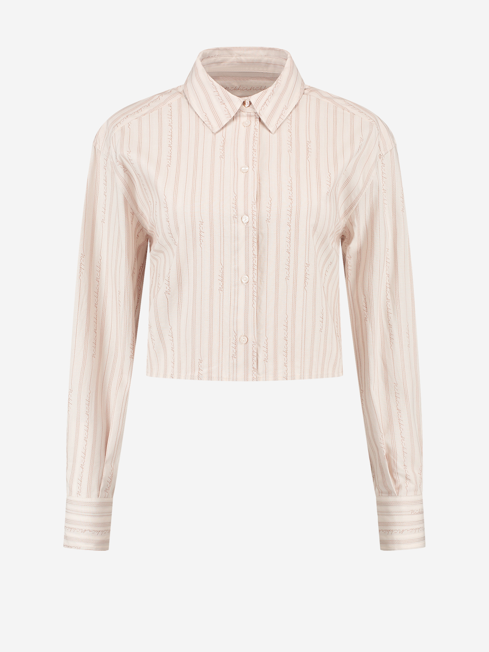 Blouse with logo pattern