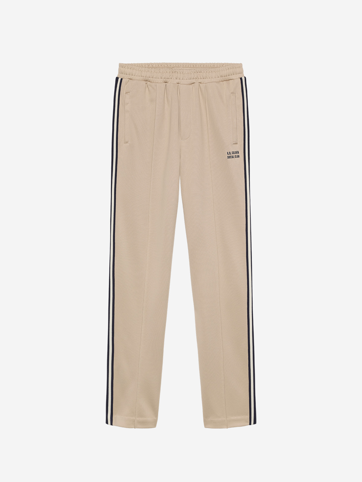 Track pants with side stripes