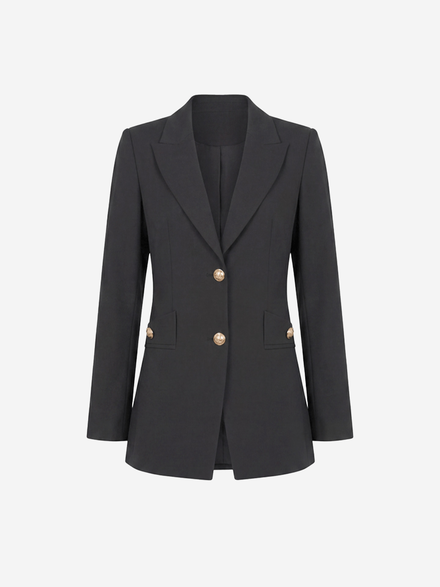 Aansluitende gemêleerde blazer