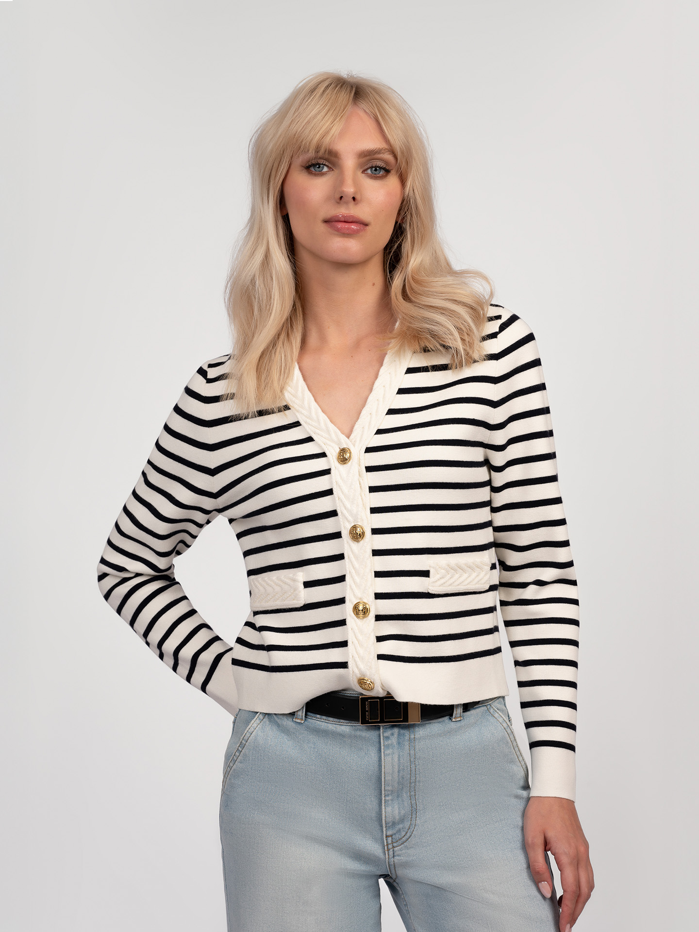 Striped cardigan