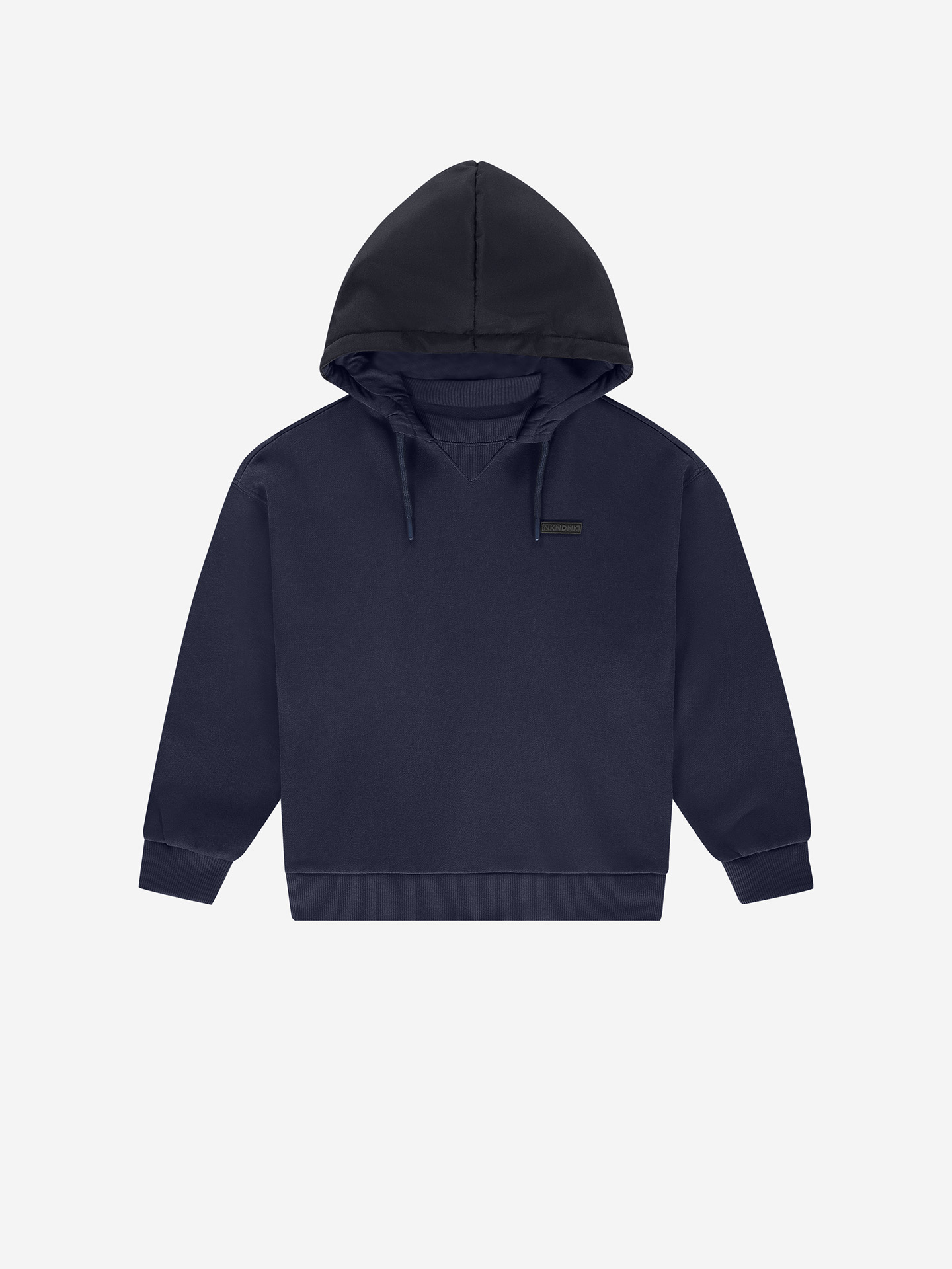 Oversized hoodie with puffer hood