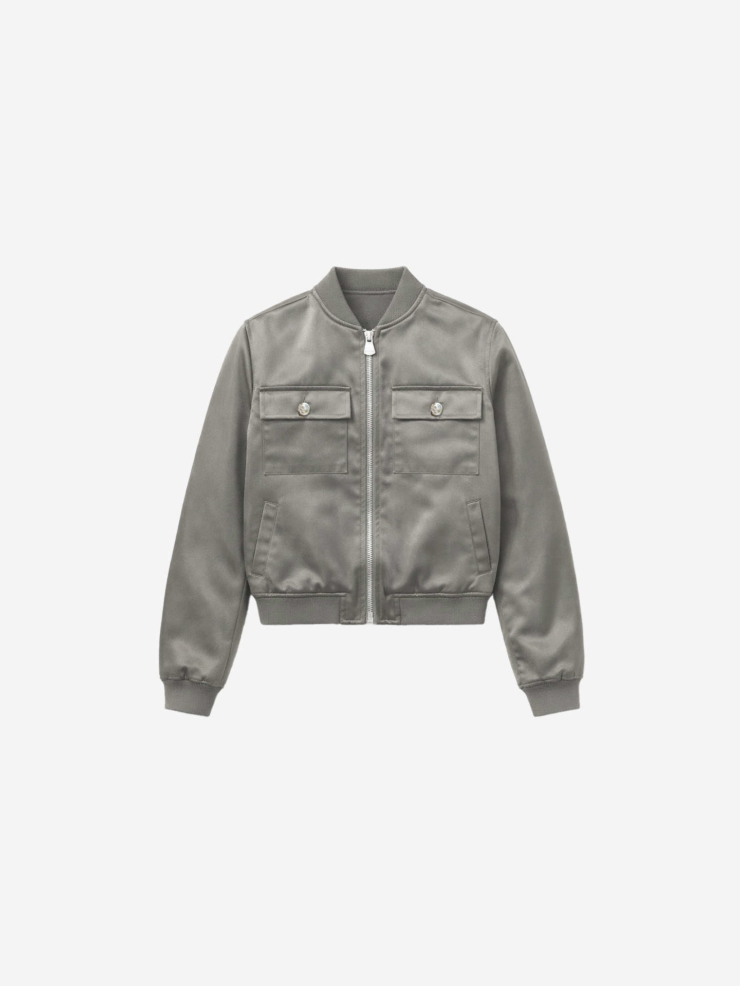 Satin bomber jacket