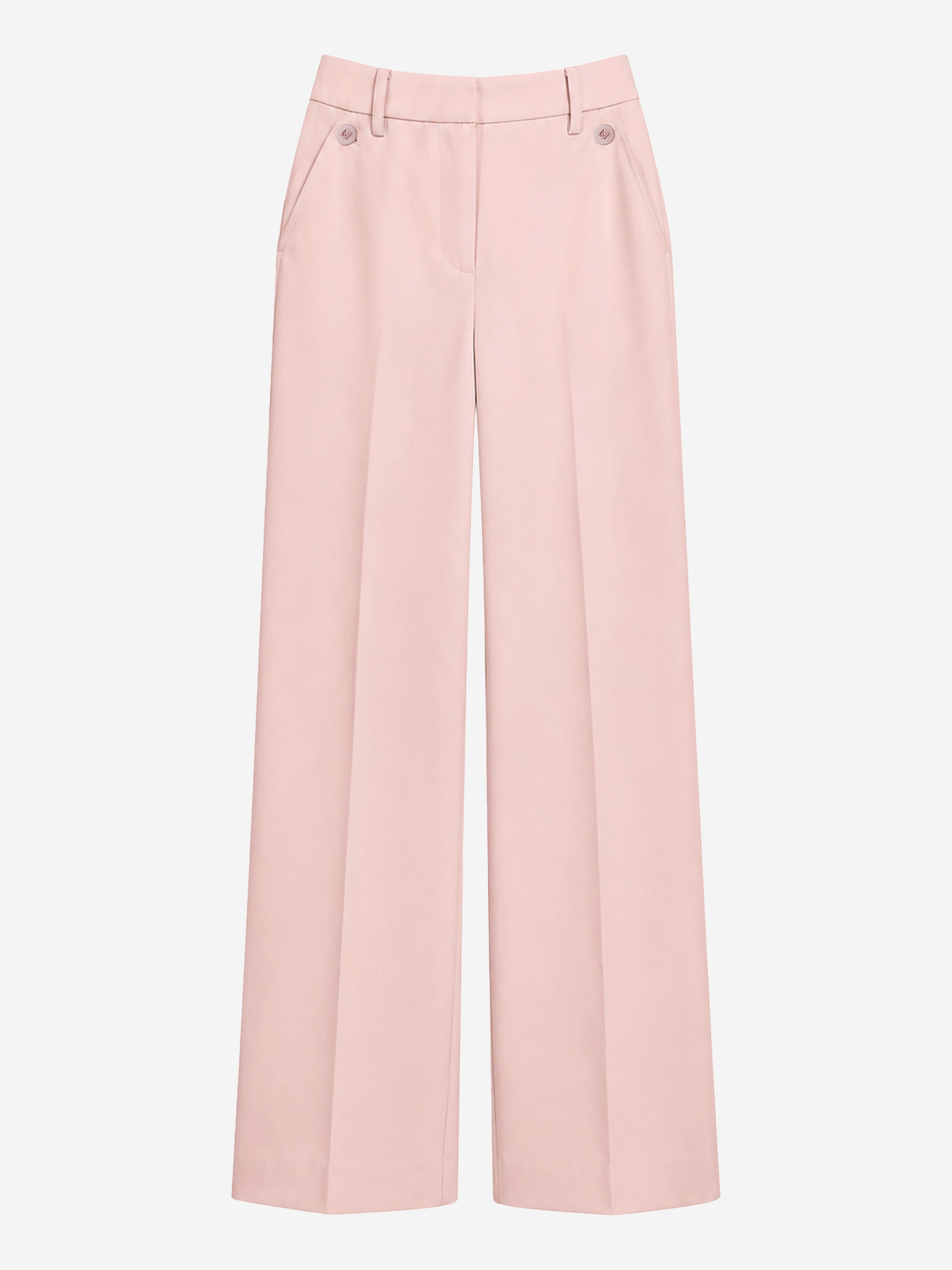 Pants with pressed creases