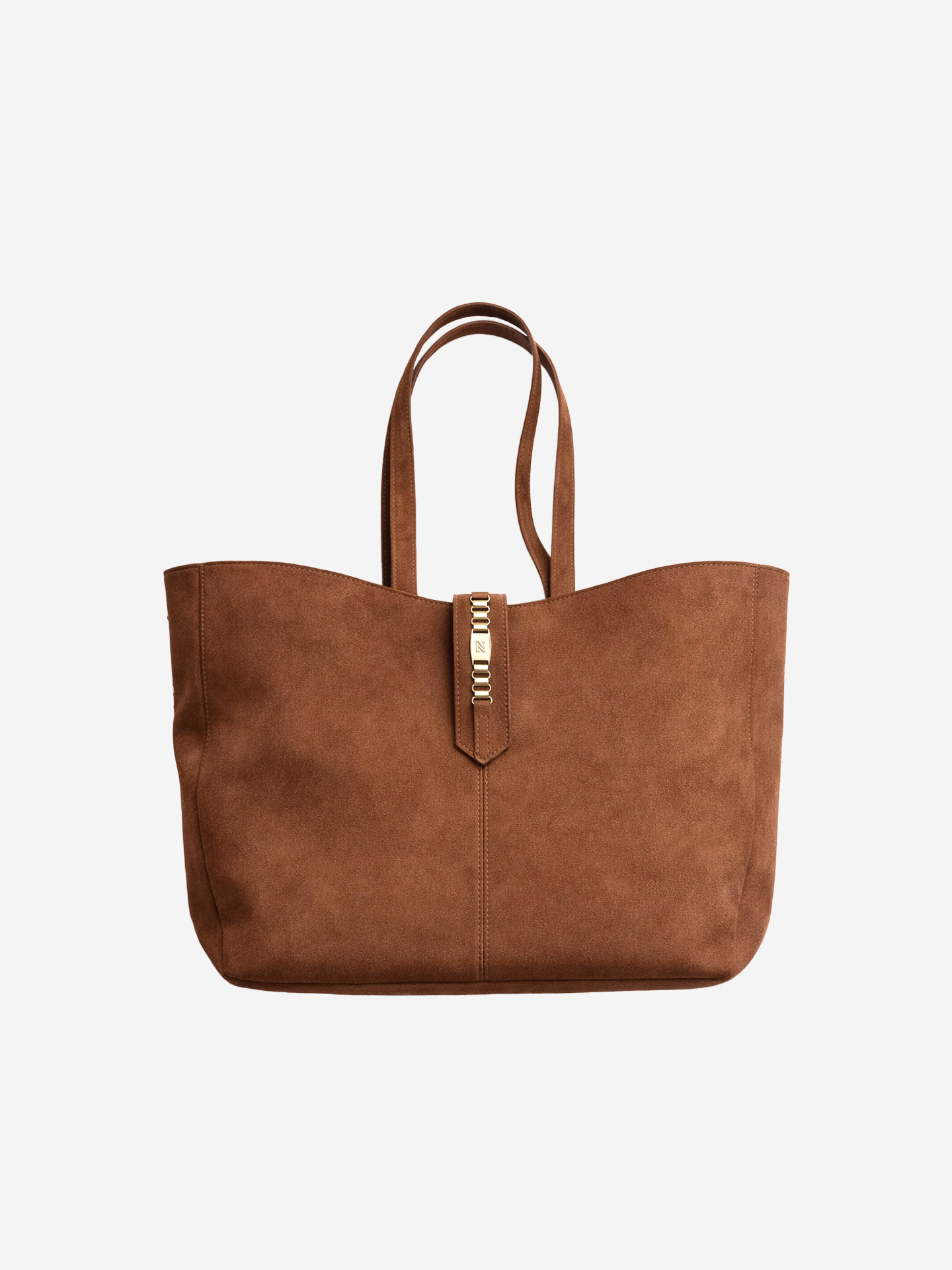 Suede shopper