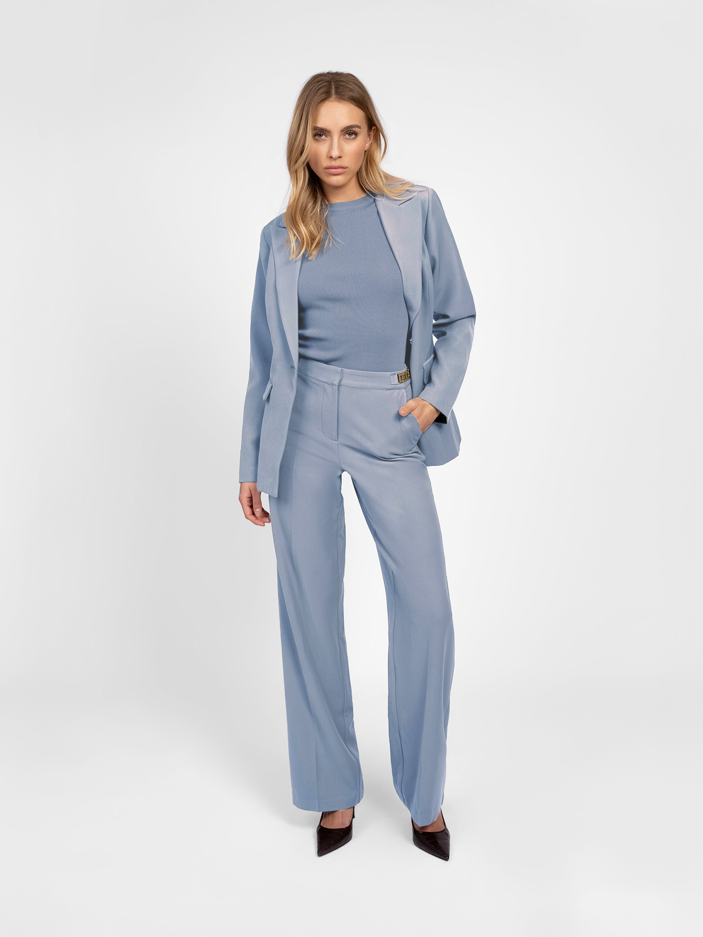 Pants with chain detail