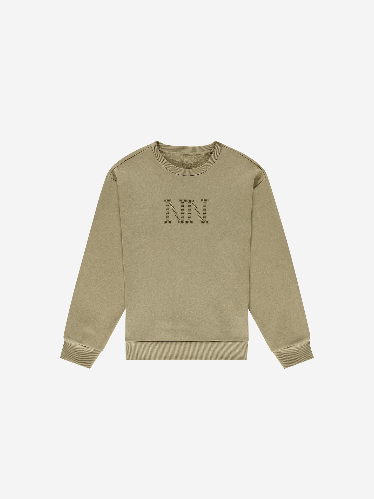 Sweater with studded logo