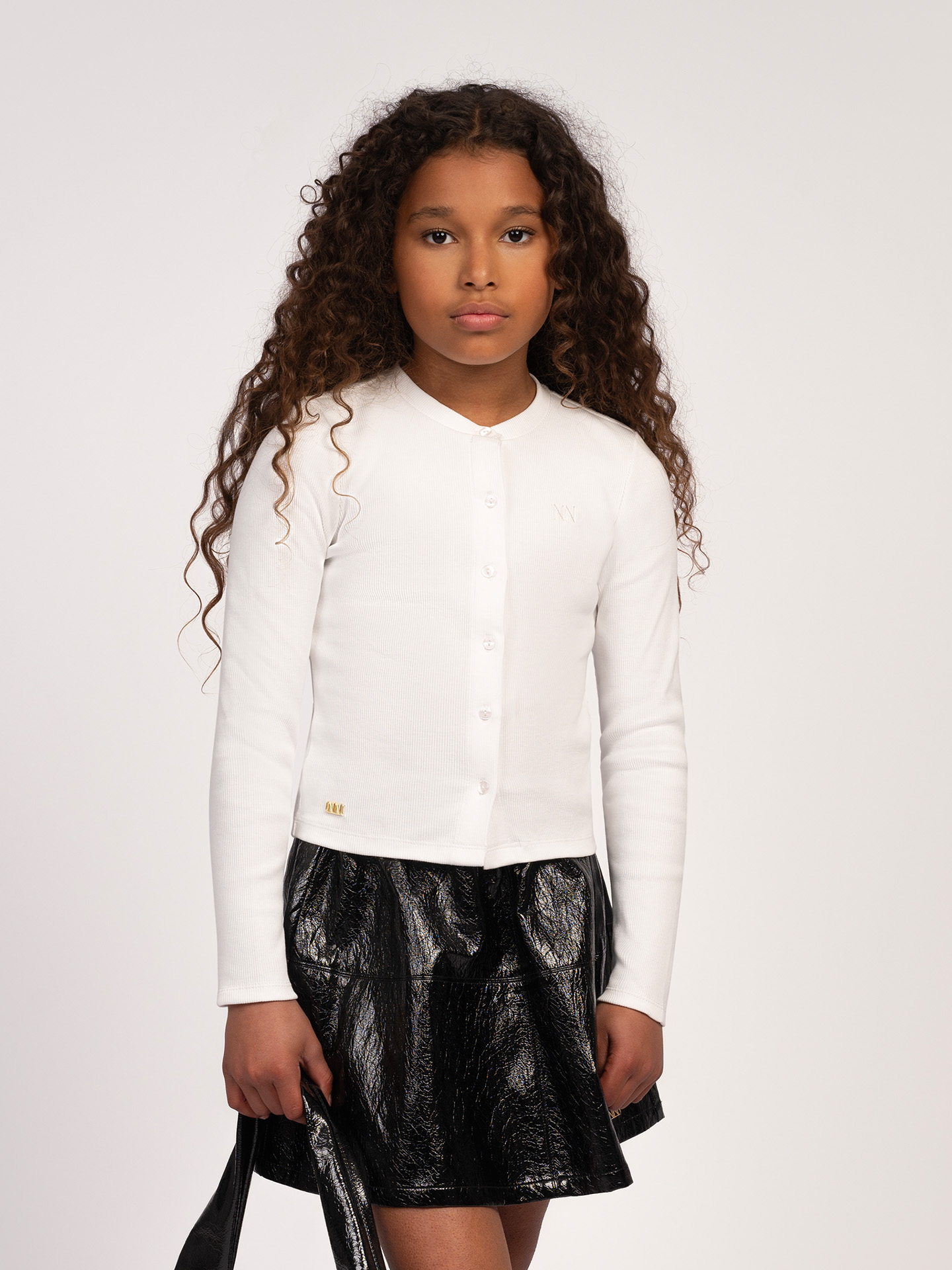 A-line skirt with a wrinkled structure