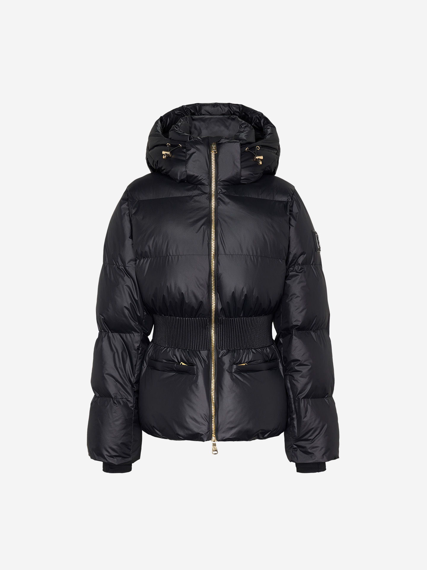 Ski jacket with metallic look