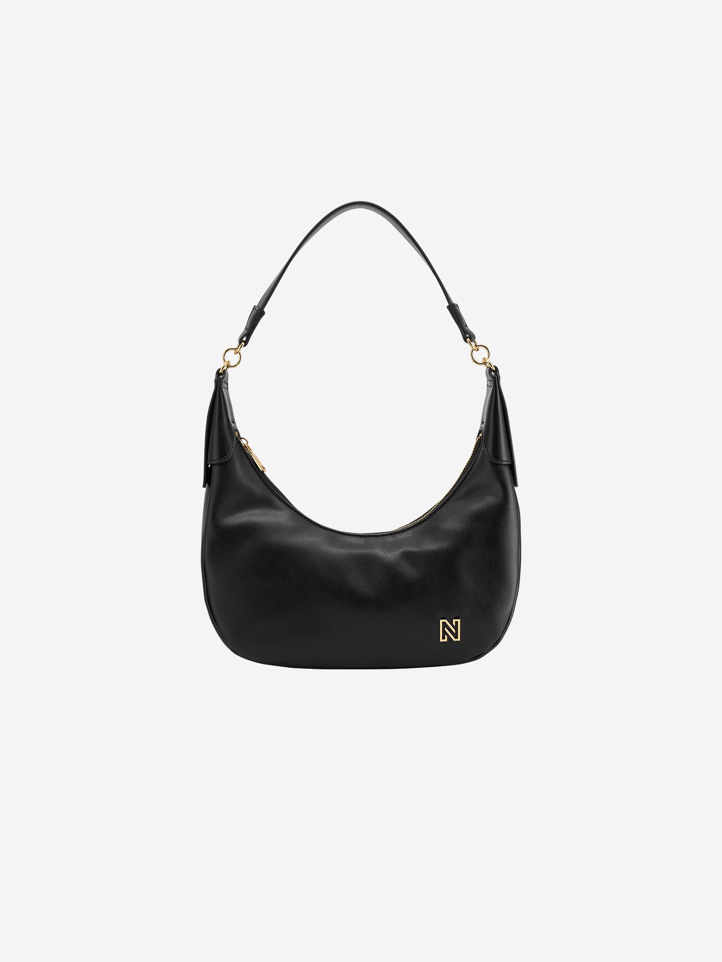 Faux leather hobo bag