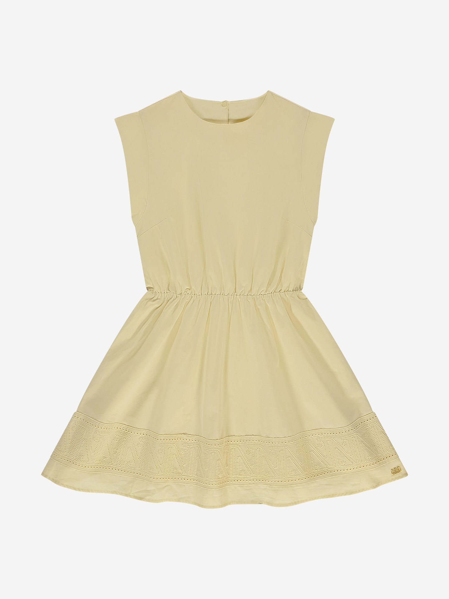 A-line dress with cap sleeves