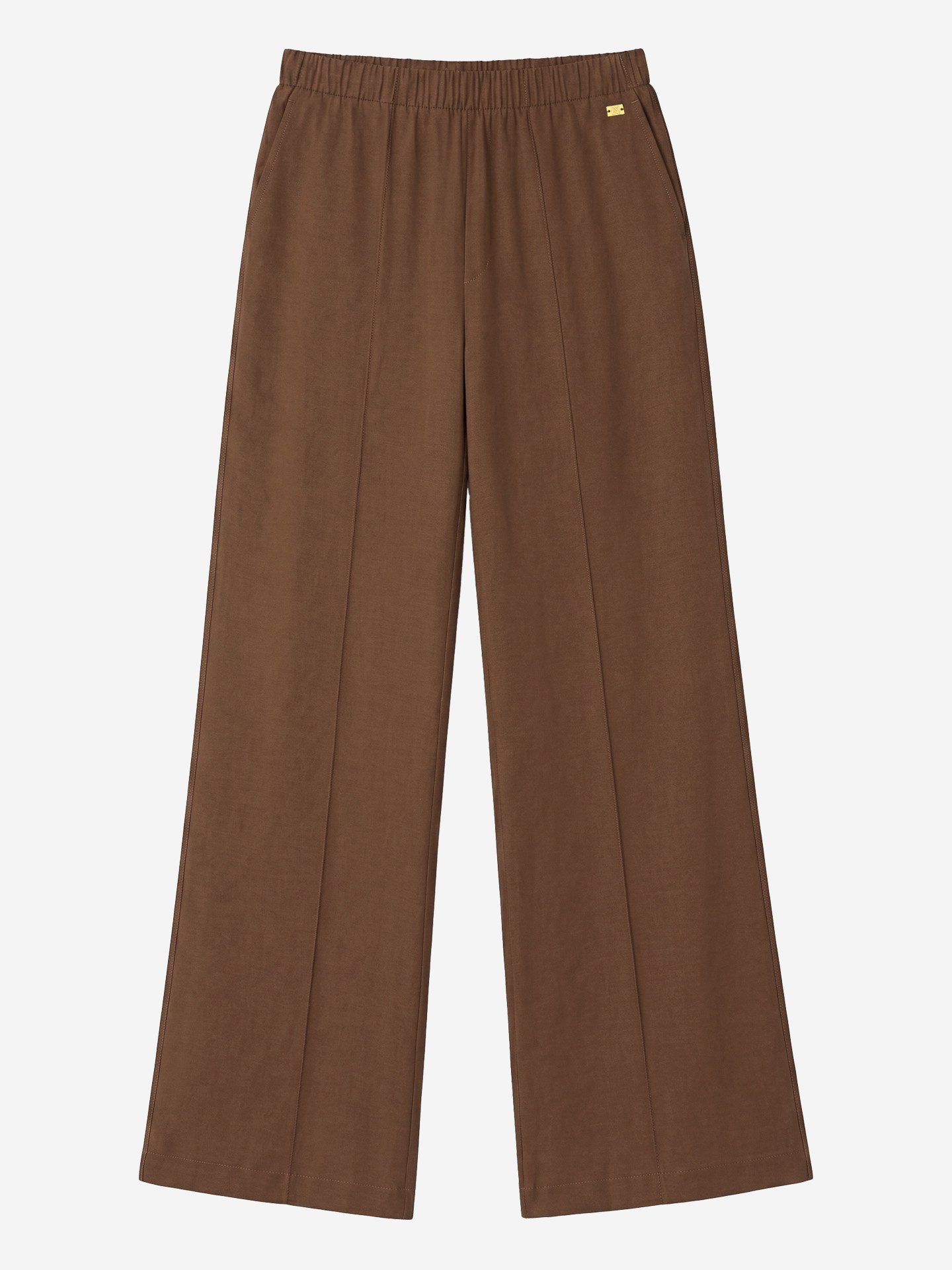 Pants with elastic waistband
