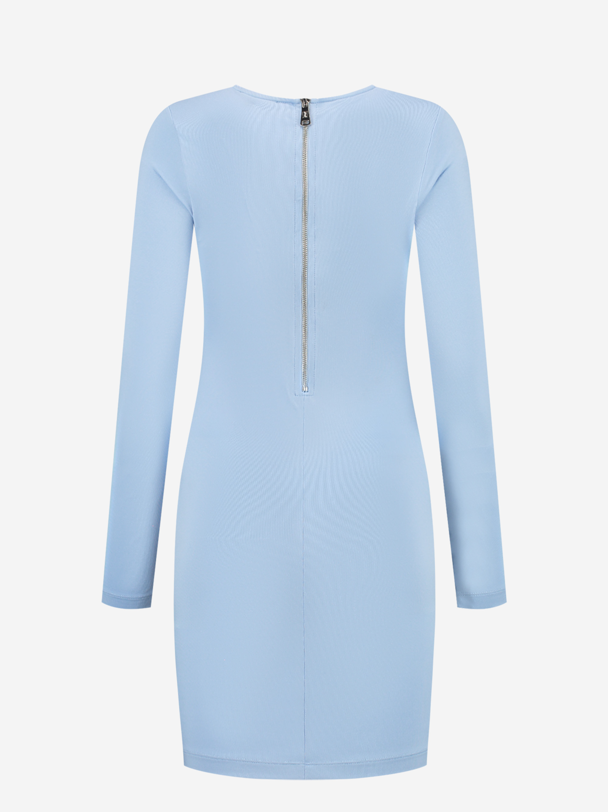 Fitted dress with cutout