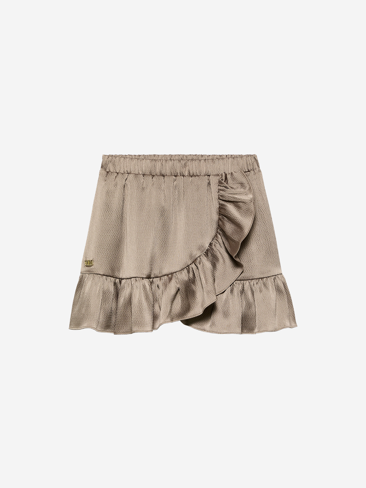 A-line skirt with ruffles