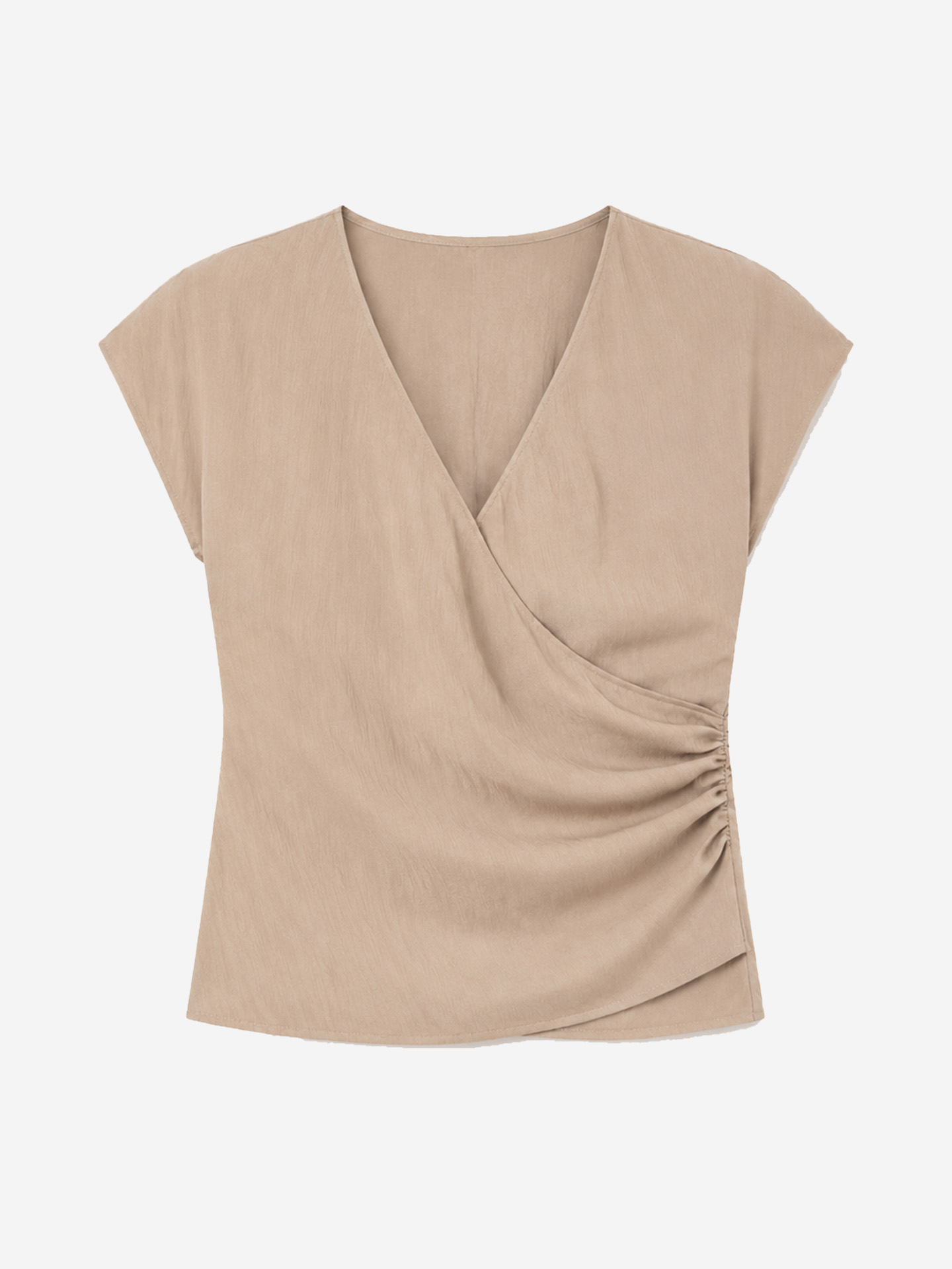 Mouwloze overslag top