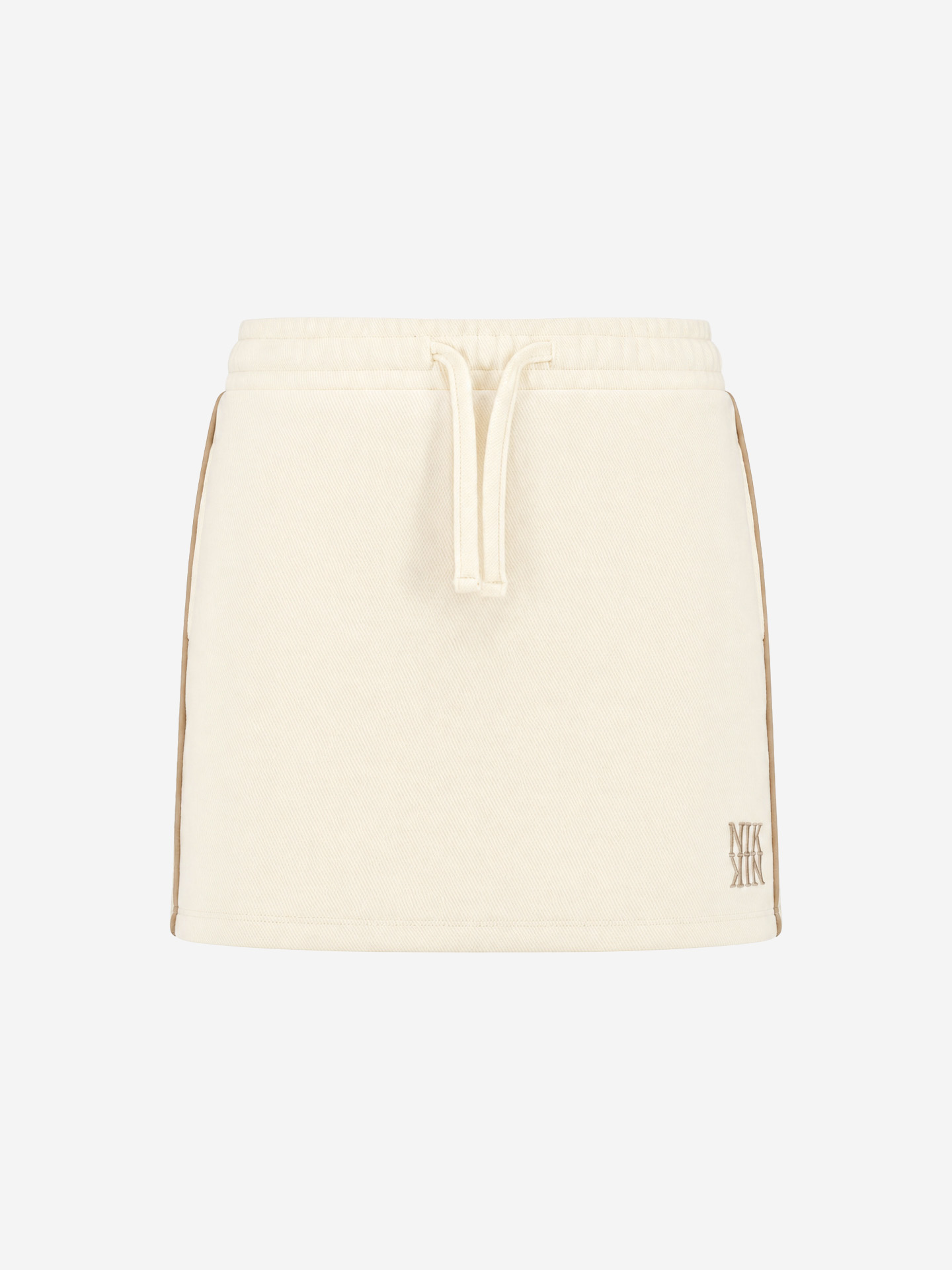 Skirt with contrasting piping