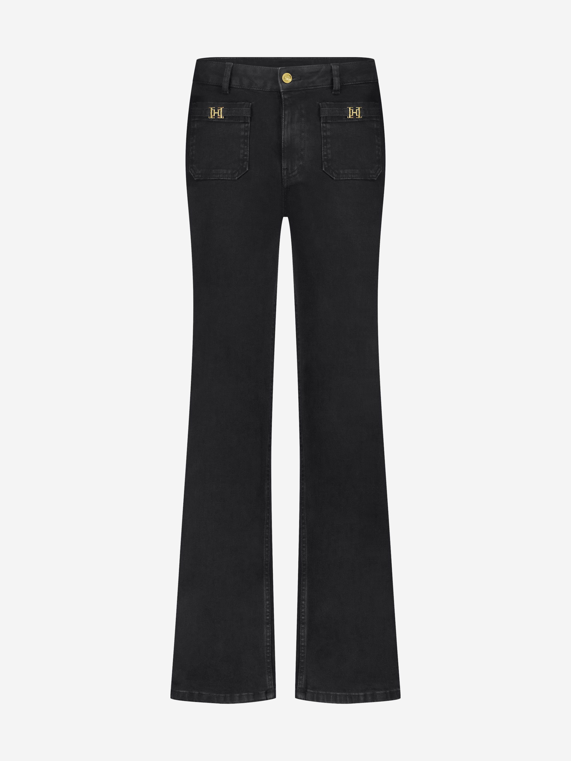 Jeans met rechte pijpen en FH detail