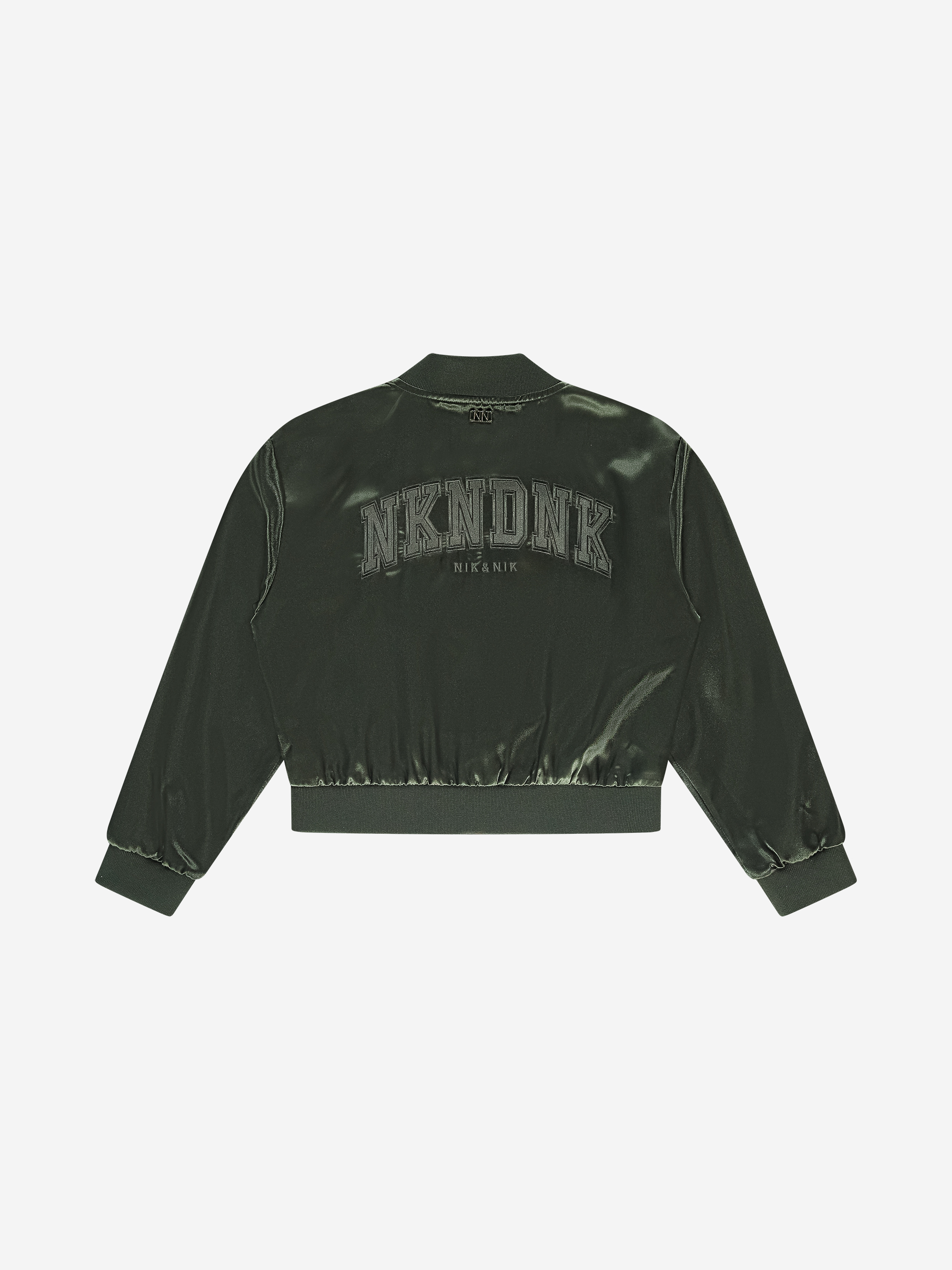Satin bomber jacket with NIK&NIK logo