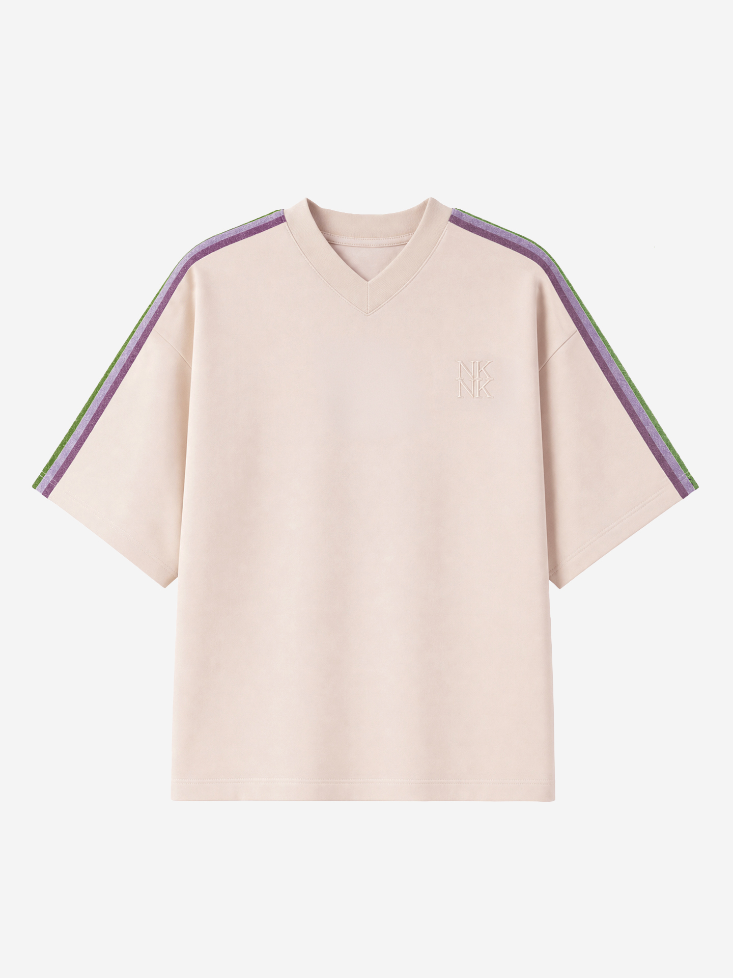 Track T-shirt with glitter trim