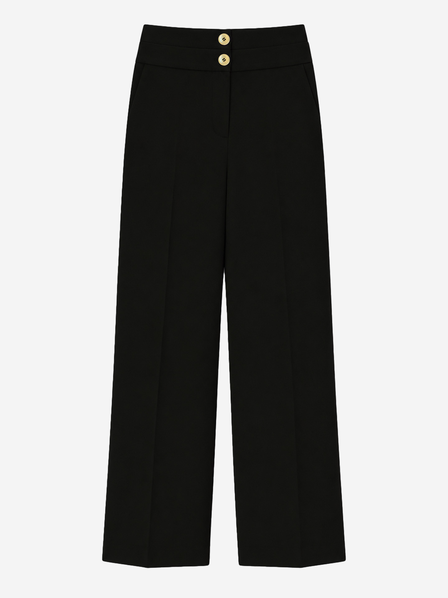 Pants with double waistband