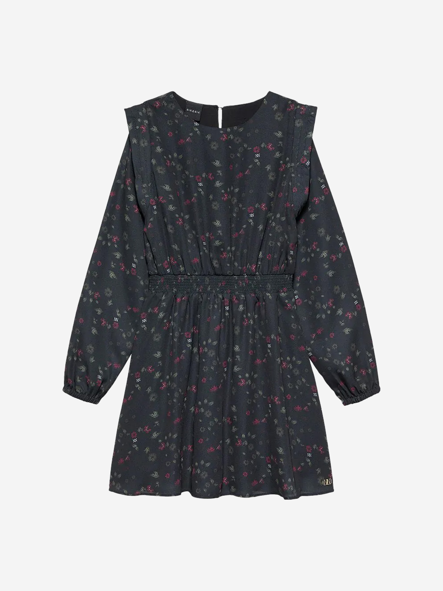 Dress with subtle leopard print