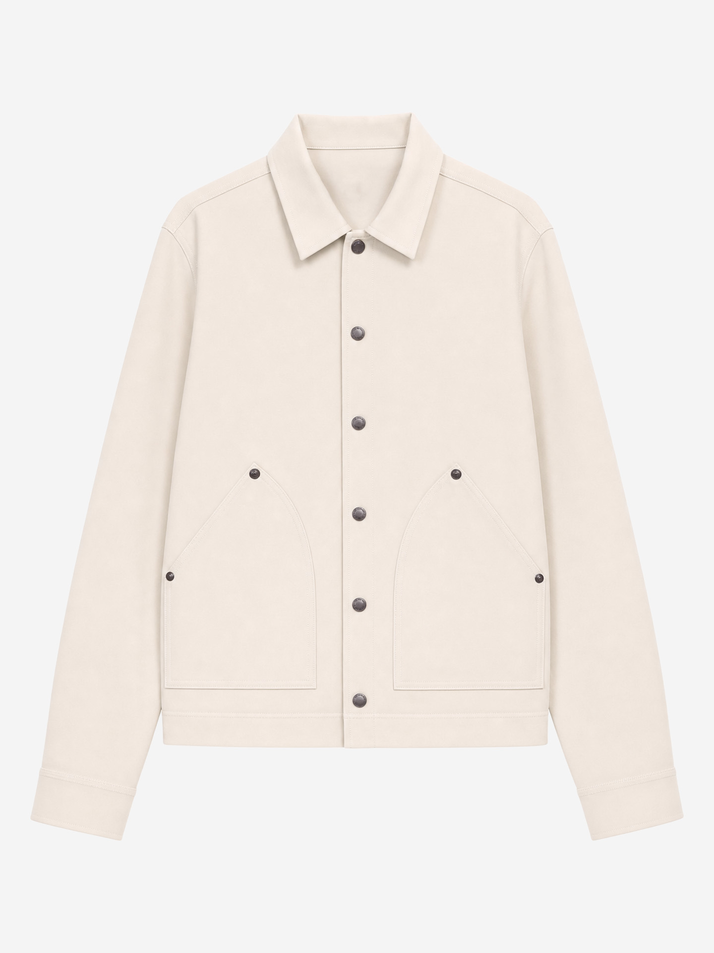 Overshirt with patch pockets