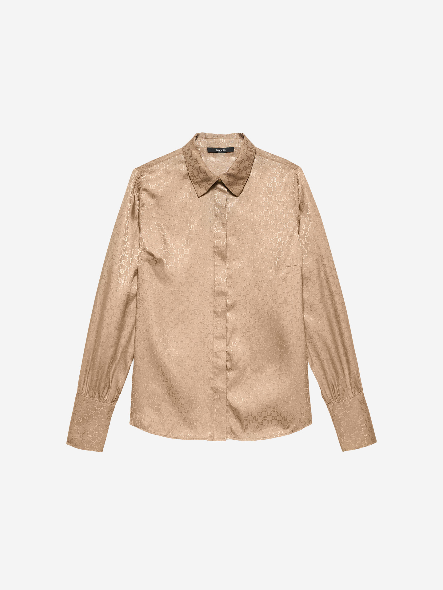 Blouse with logo print