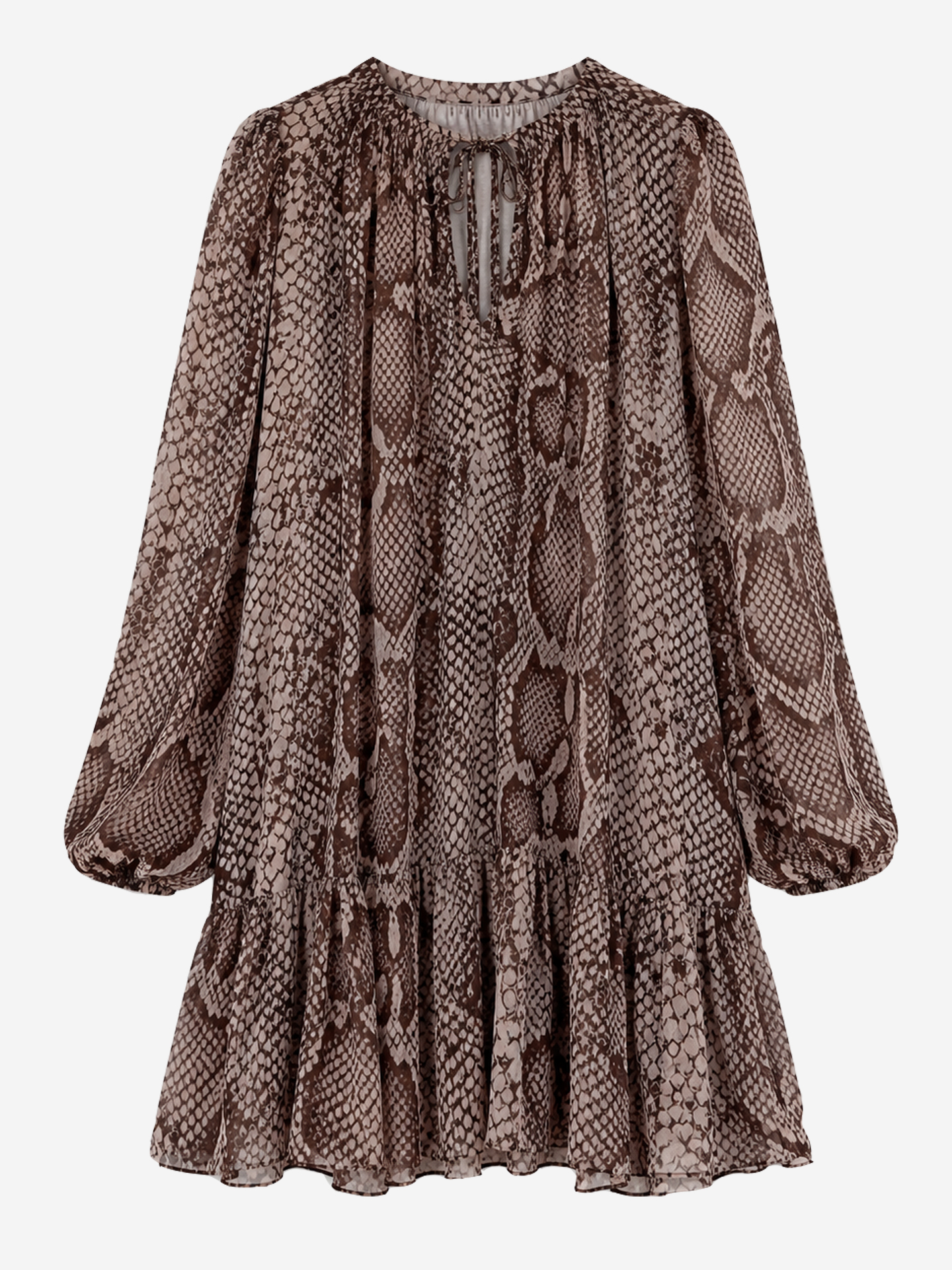 Slangenprint jurk