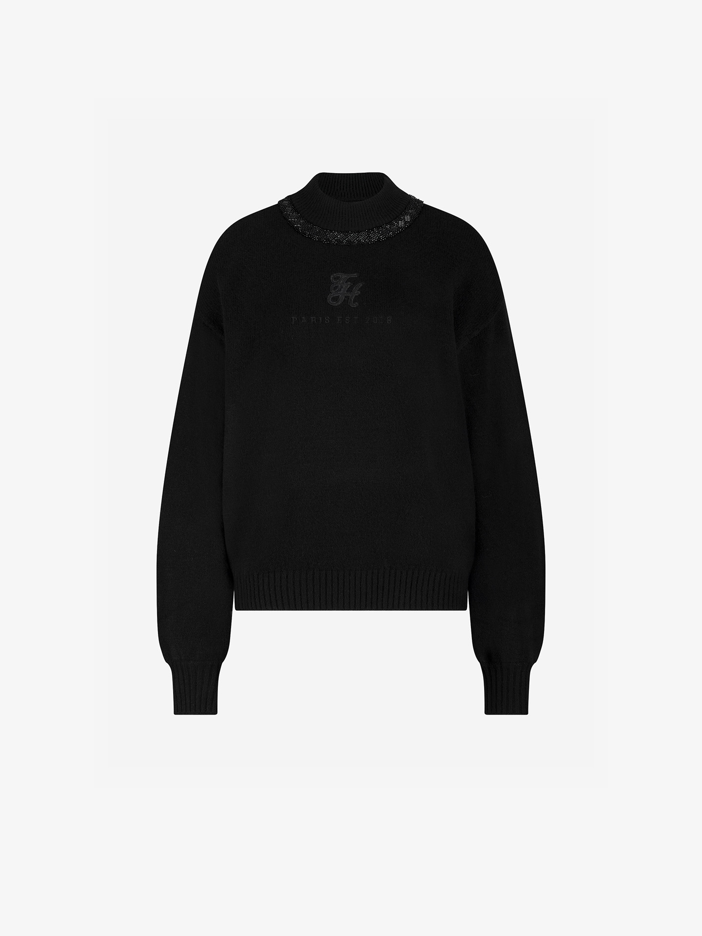 Sweater with beaded detail