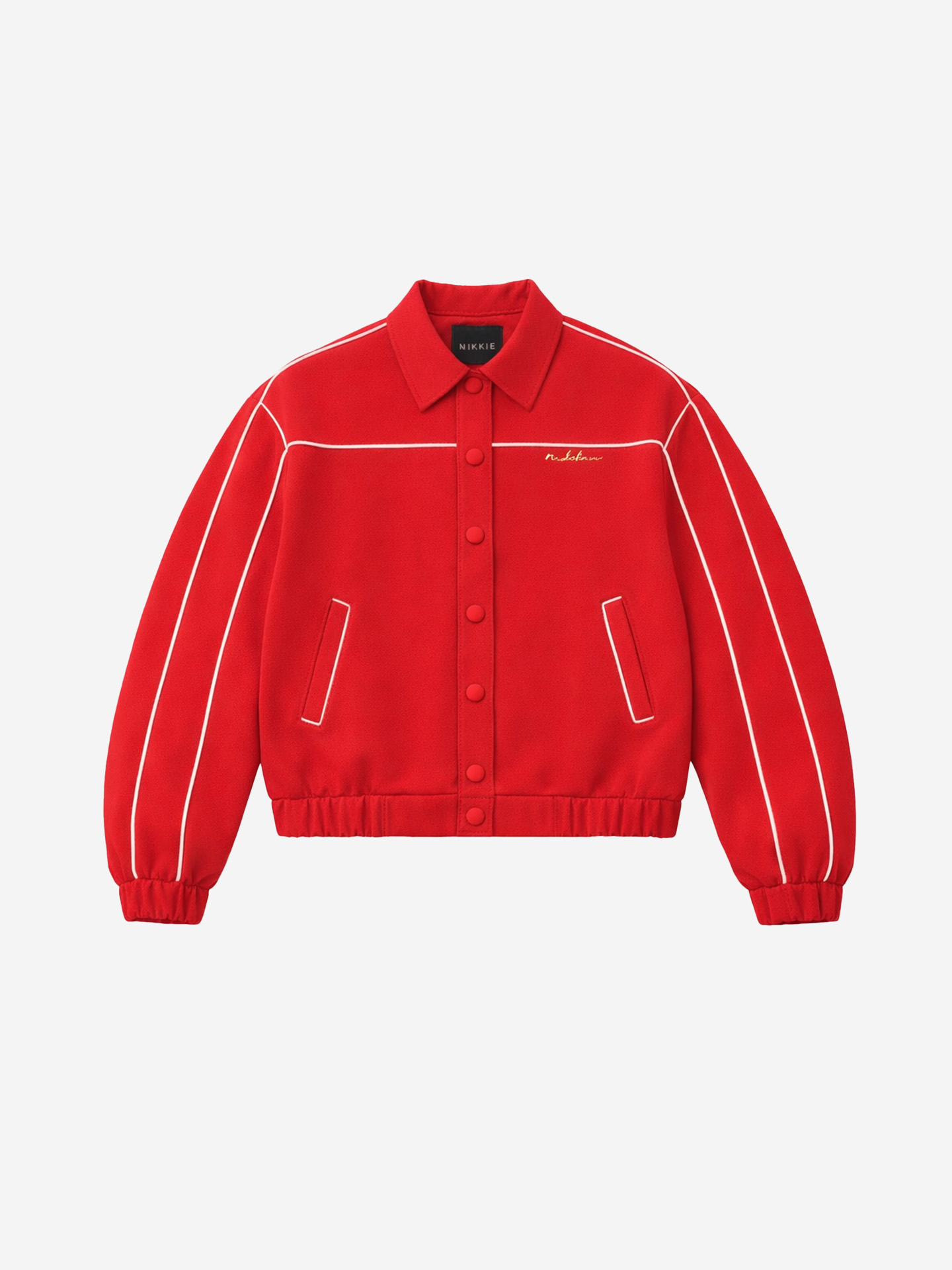 Jacket with white trim