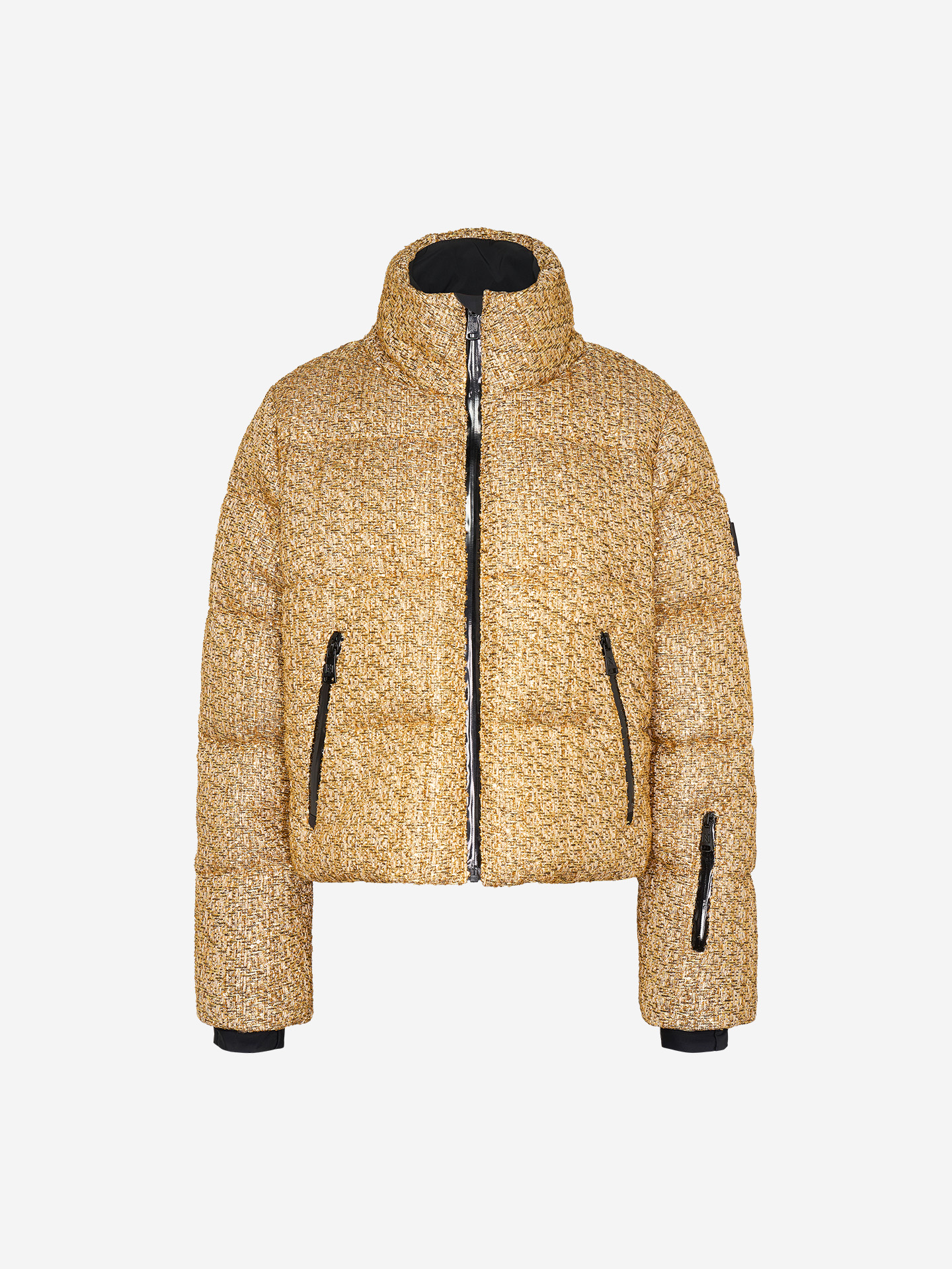 Ski jacket made of bouclé fabric