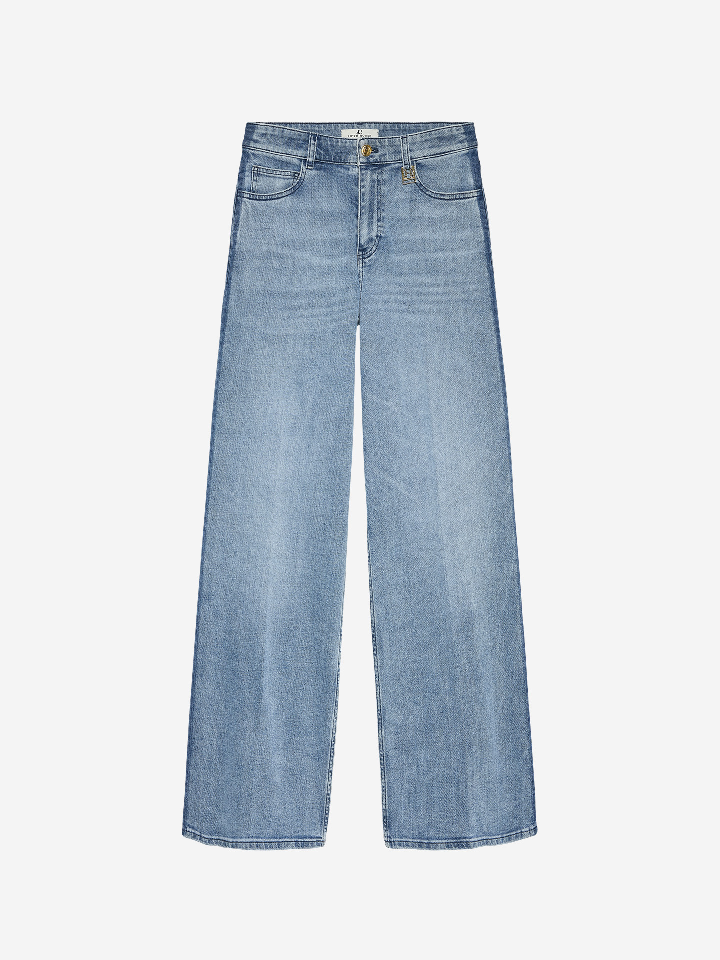 Jeans with contrasting piping