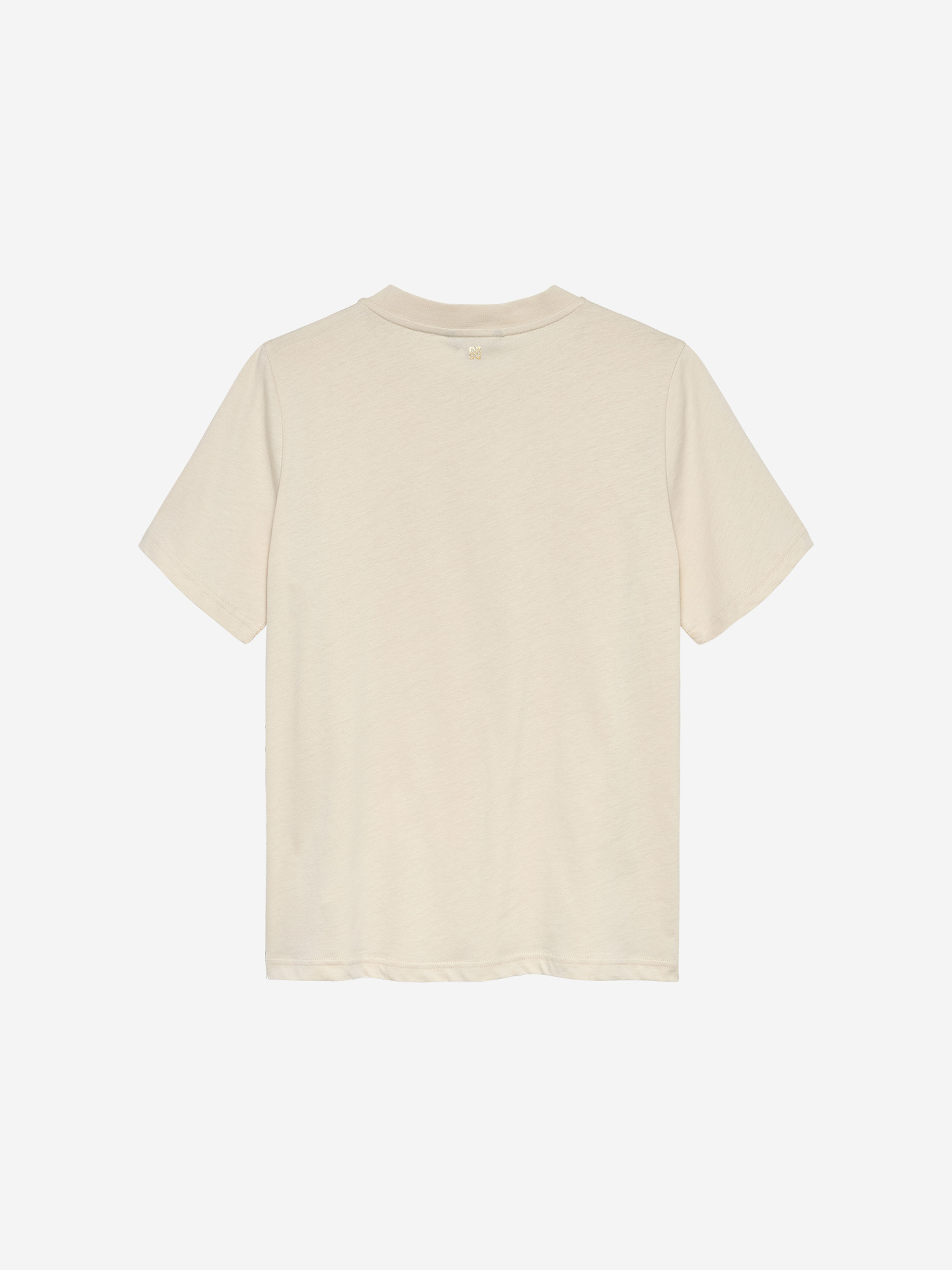 T-shirt met metallic logo