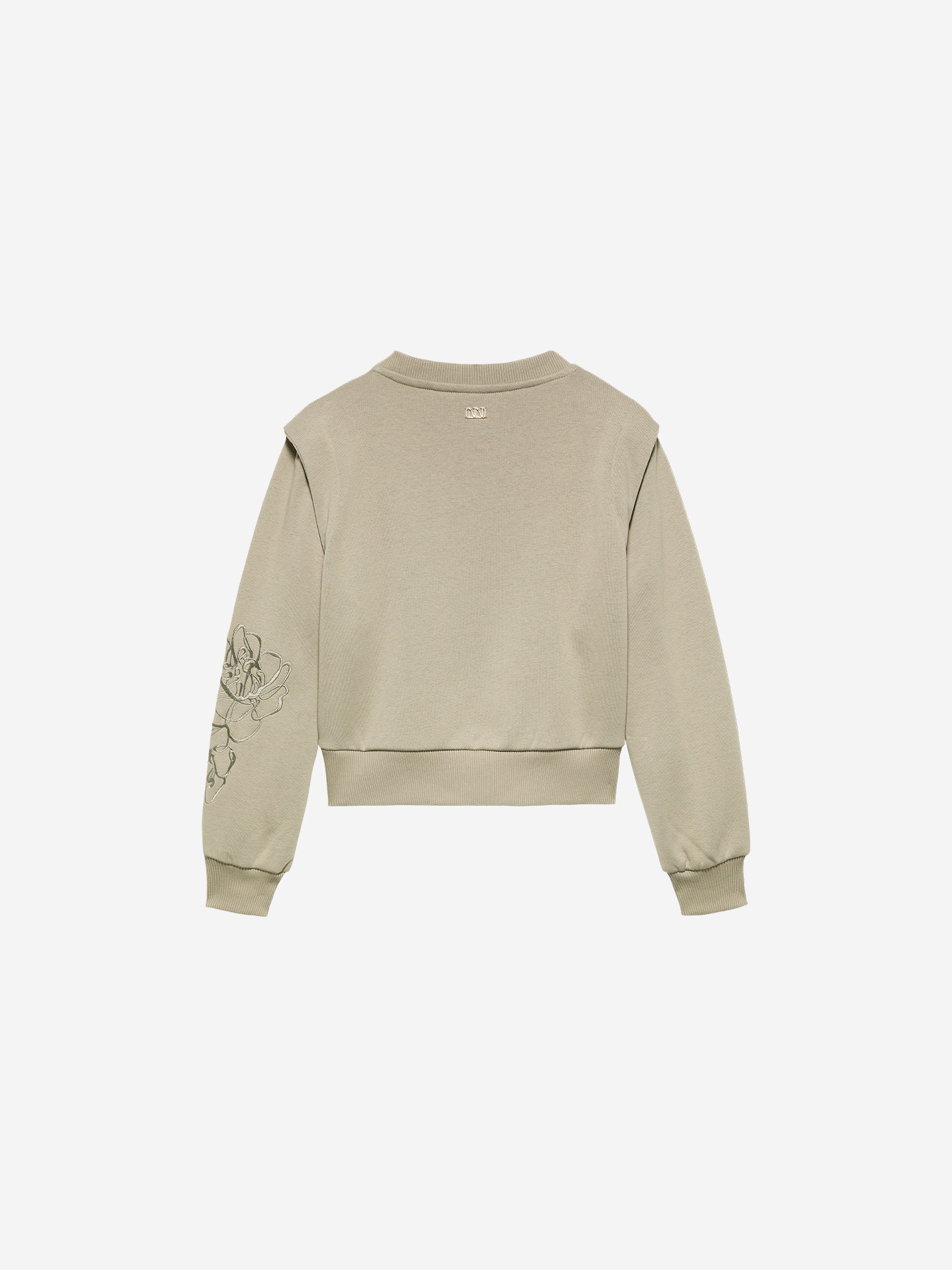 Sweater with floral embroidery