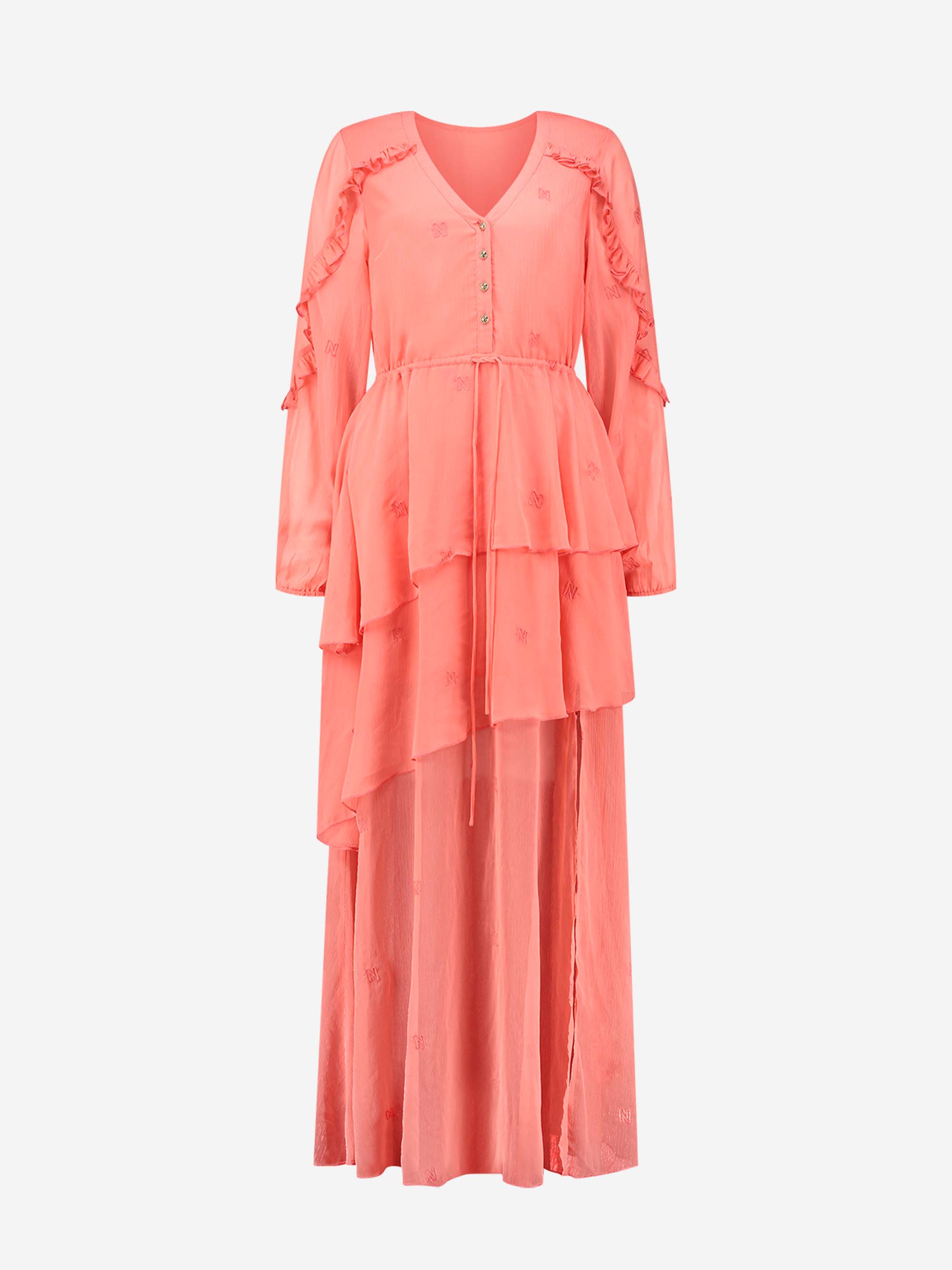 Layered Maxi dress with ruffles
