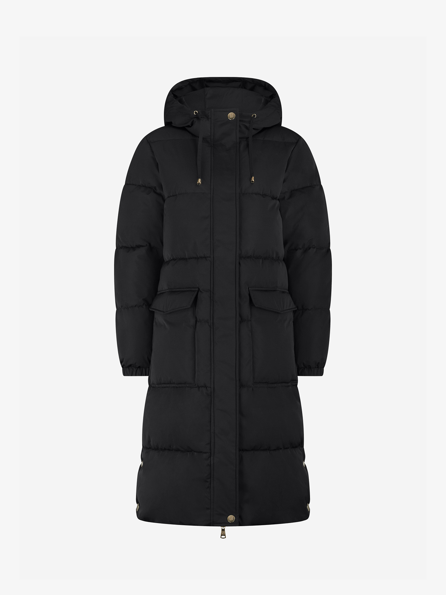 Lange gewatteerde pufferjas