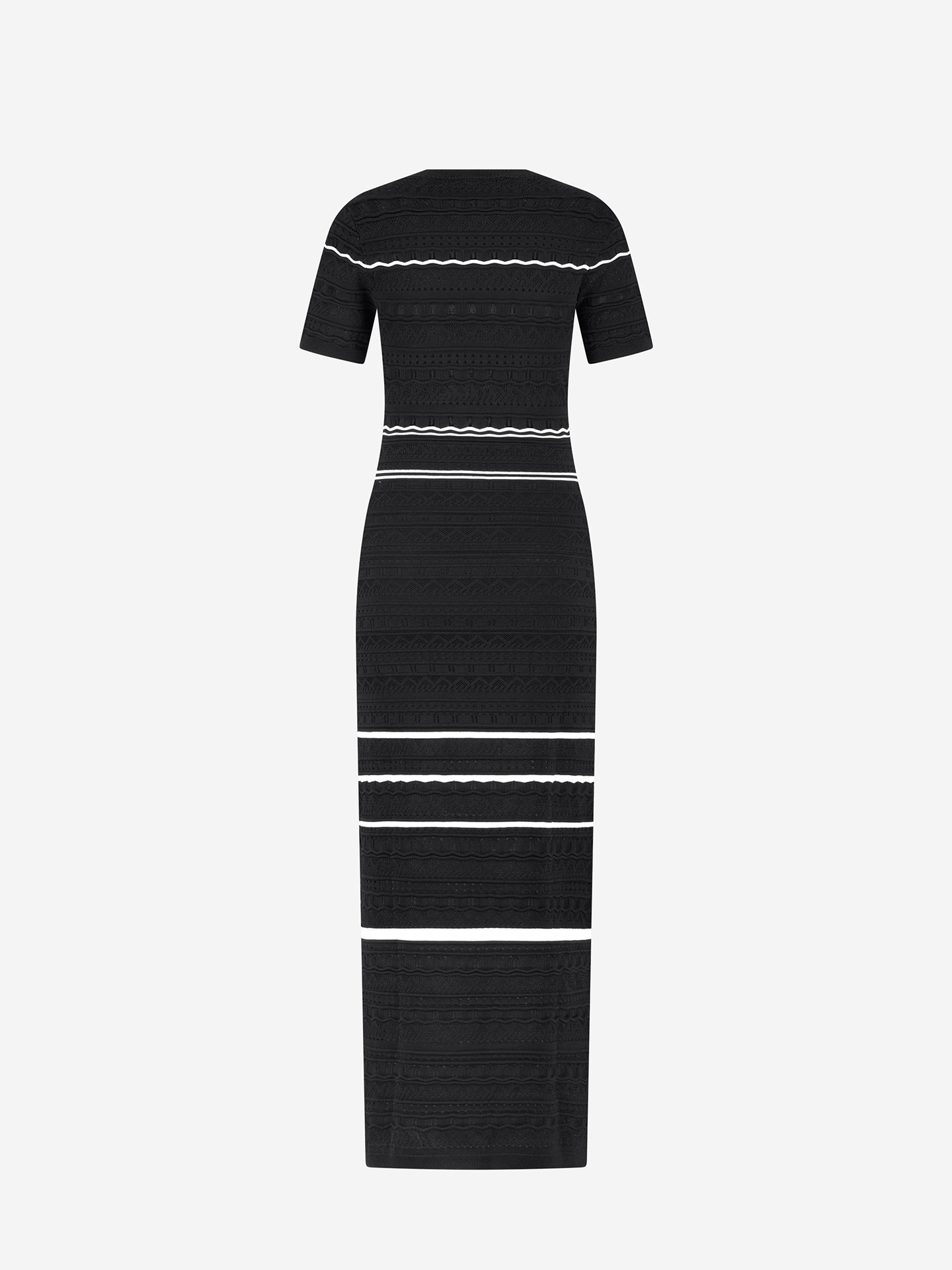 Ajour knit maxi dress