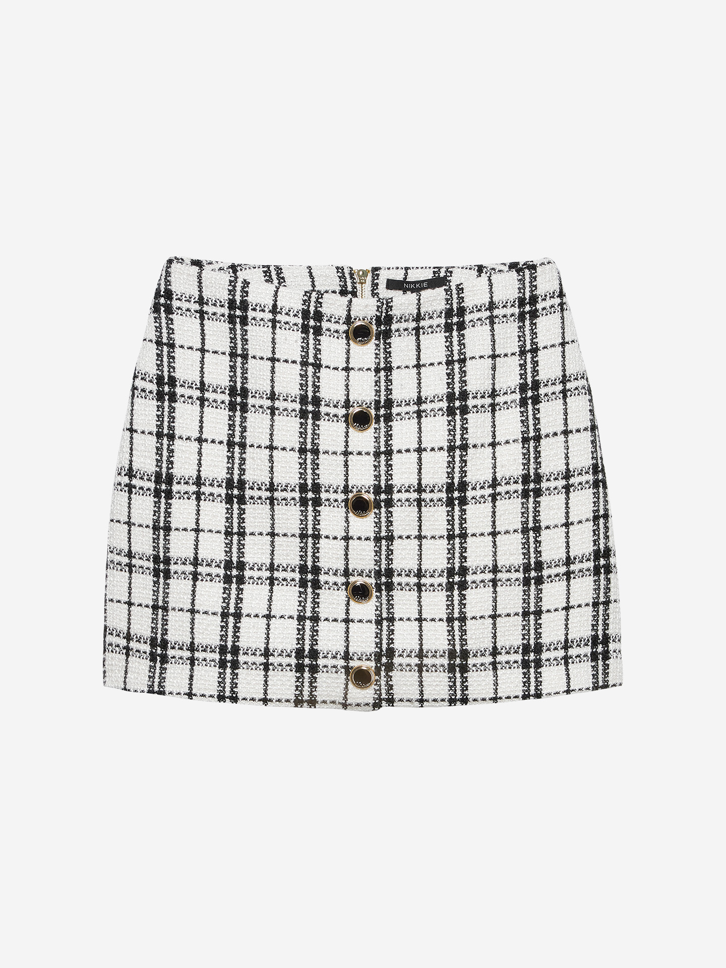Short tweed skirt