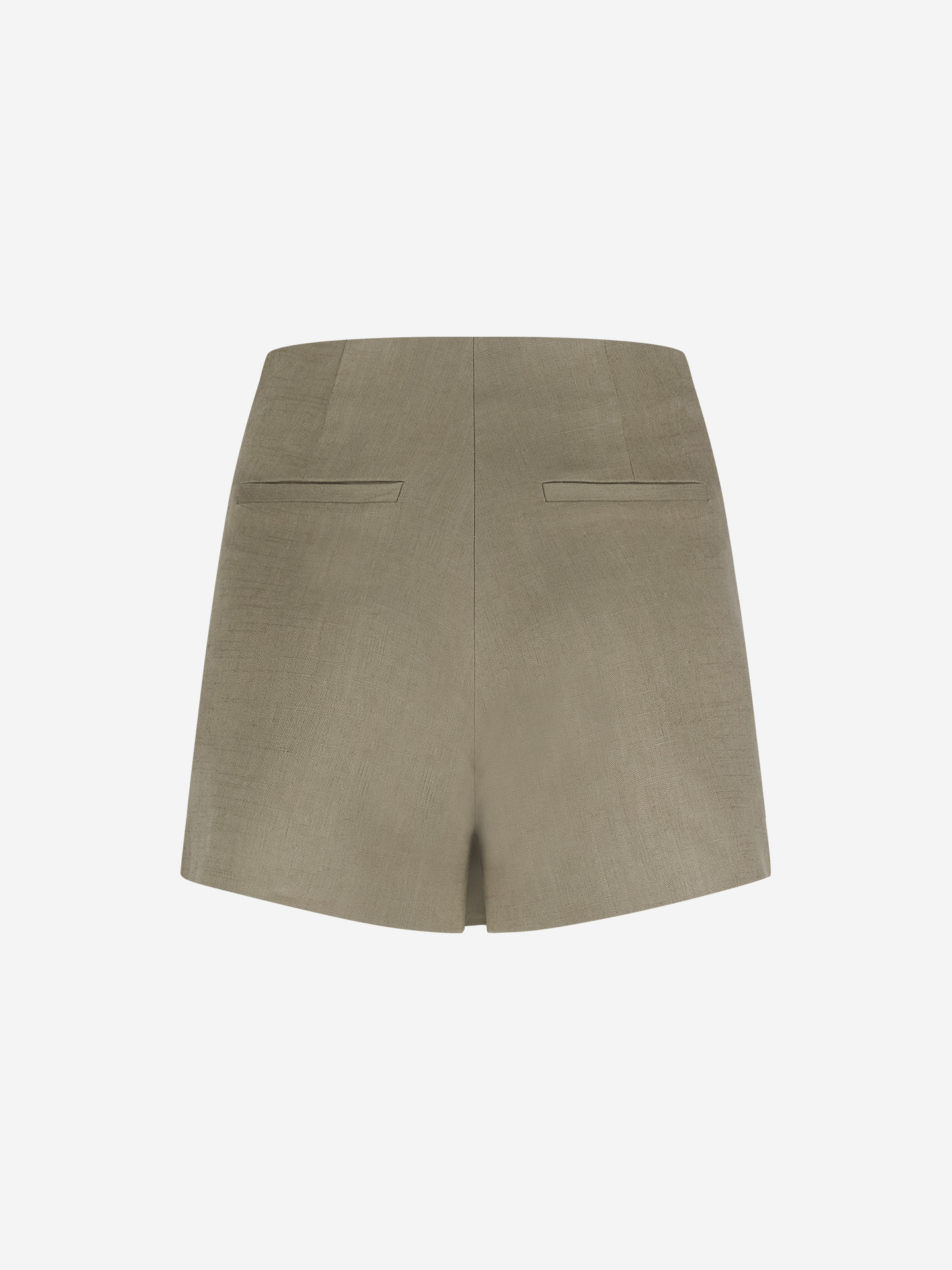 Gemêleerde skort met asymmetrische overslag