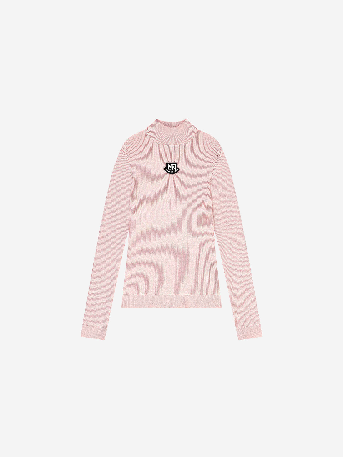 Ribbed ski sweater with turtleneck