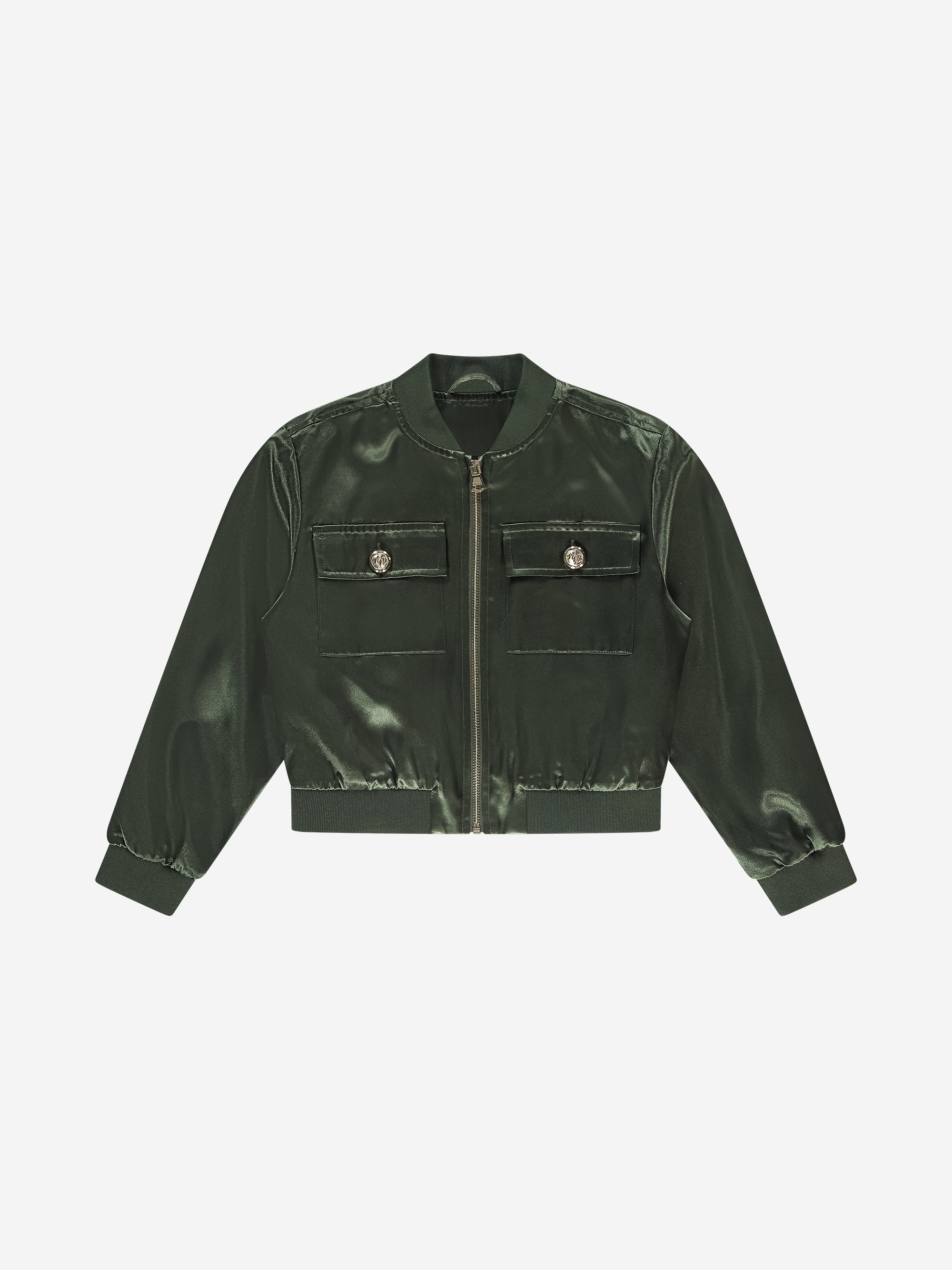 Satin bomber jacket with NIK&NIK logo