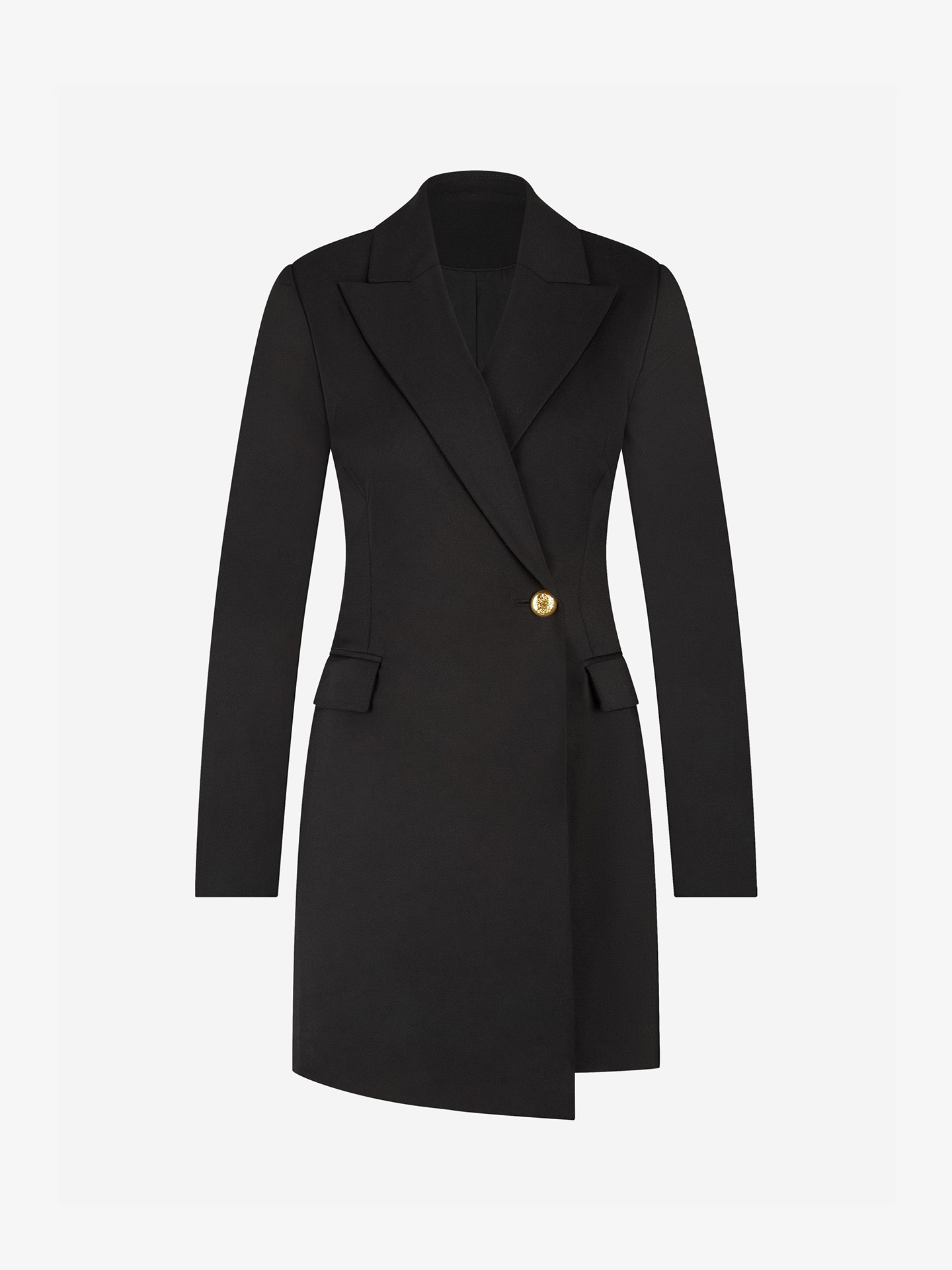 Asymmetrical blazer dress