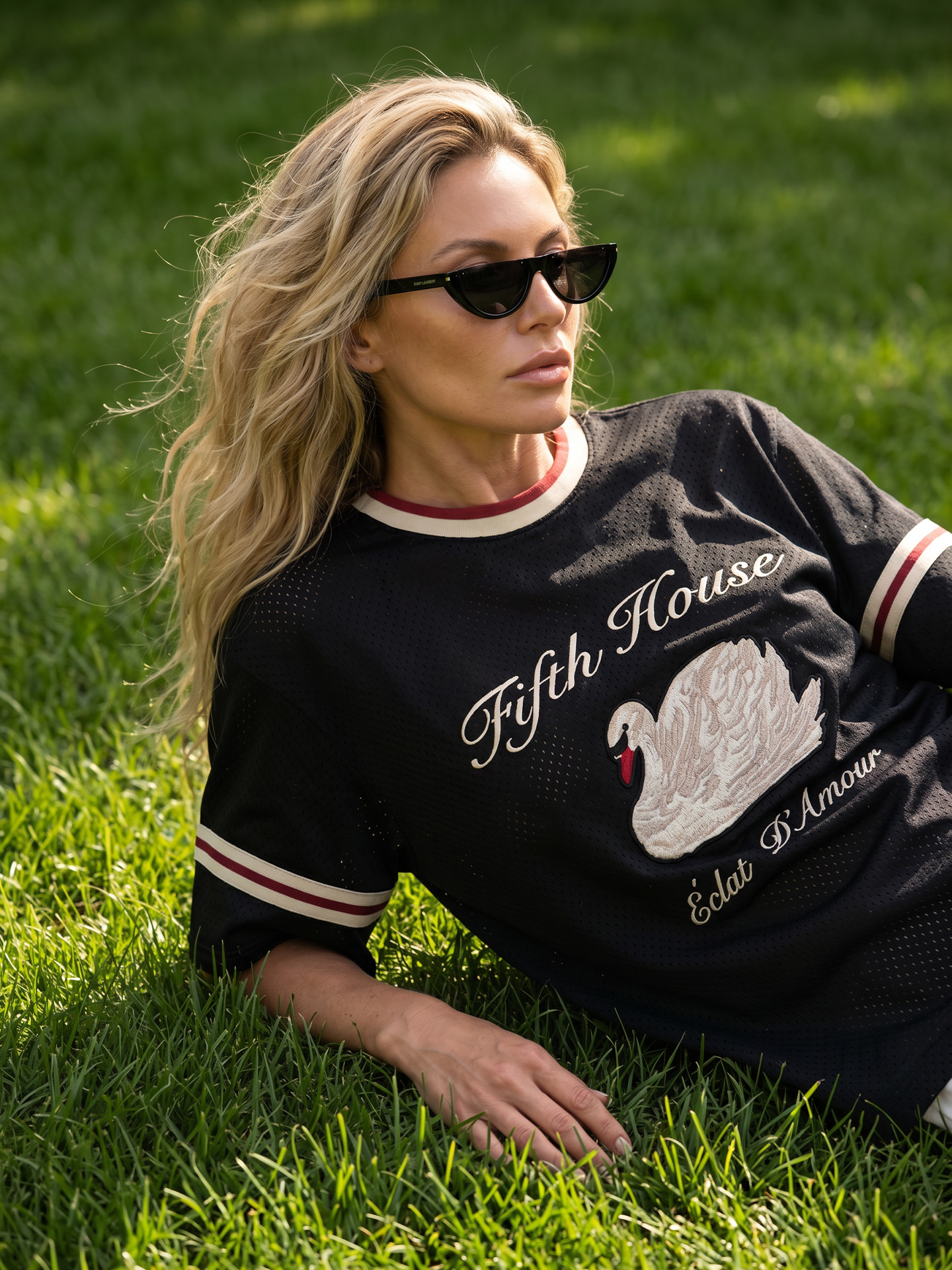 Varsity mesh T-shirt