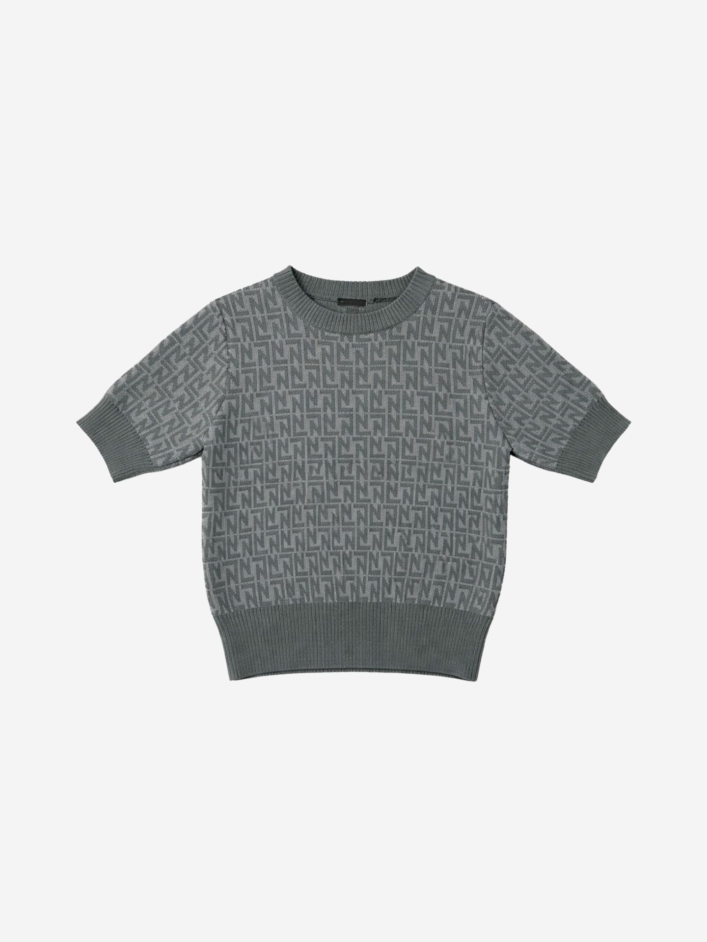Top with logo pattern