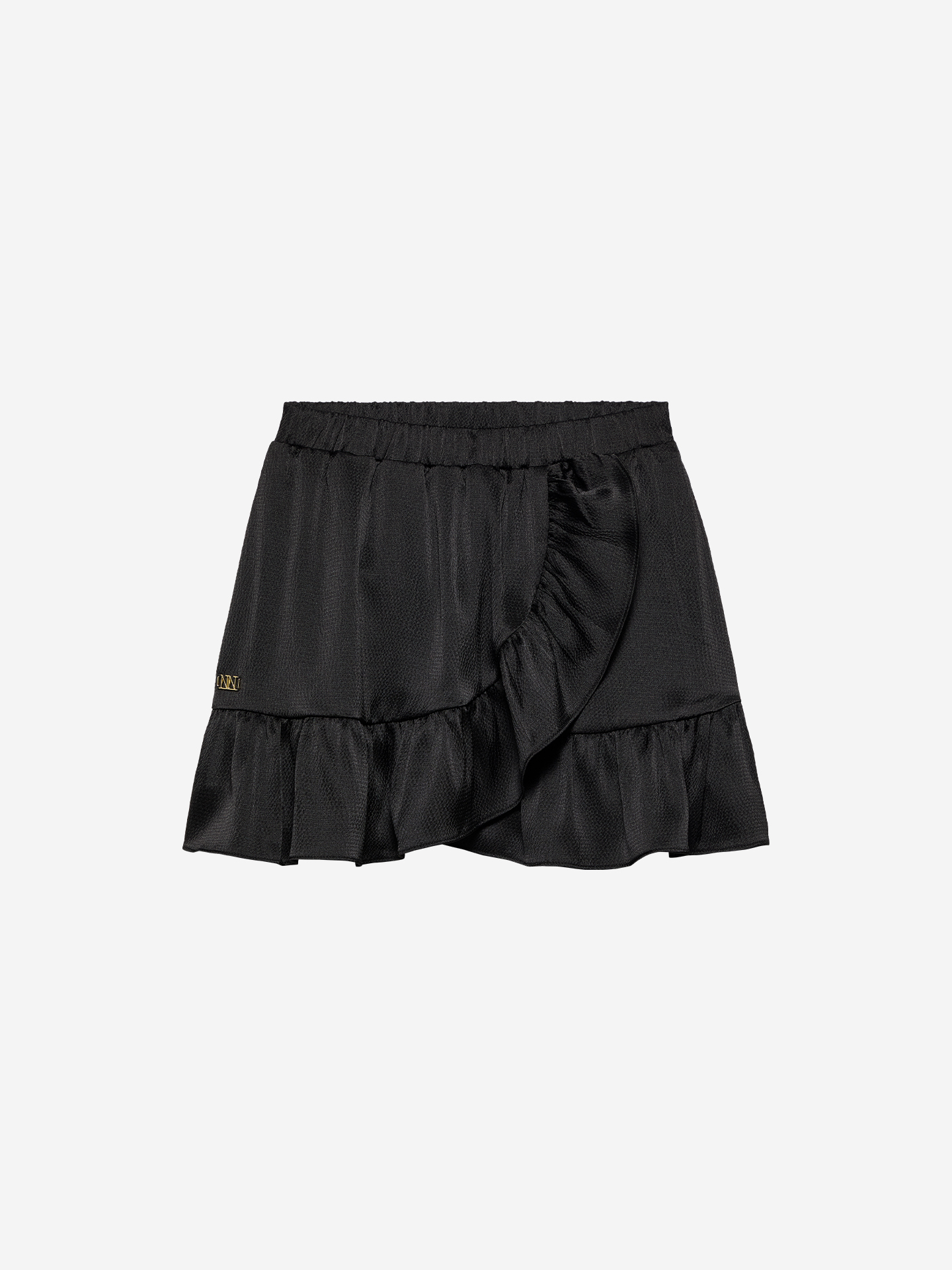 A-line skirt with ruffles