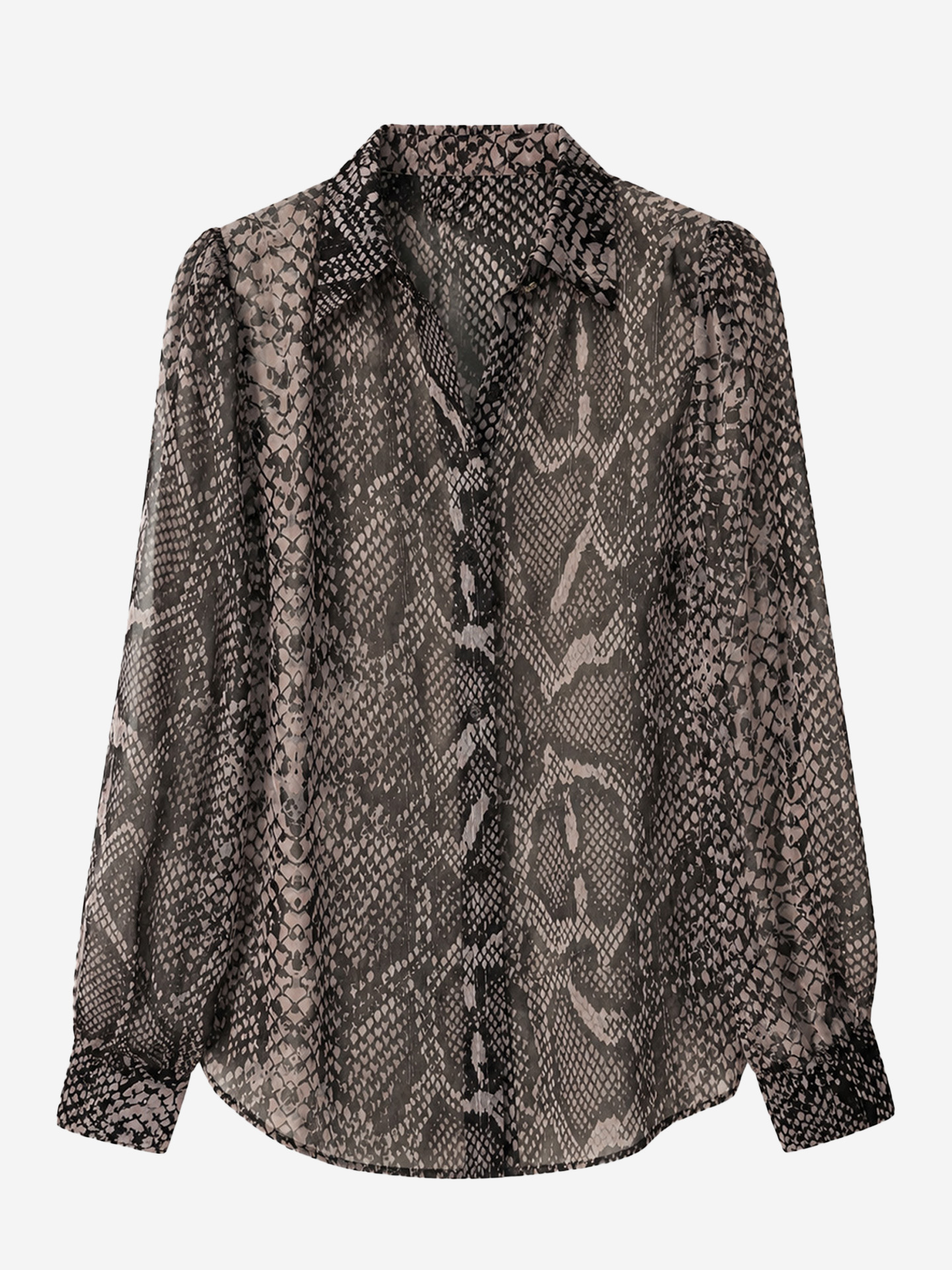 Slangenprint blouse