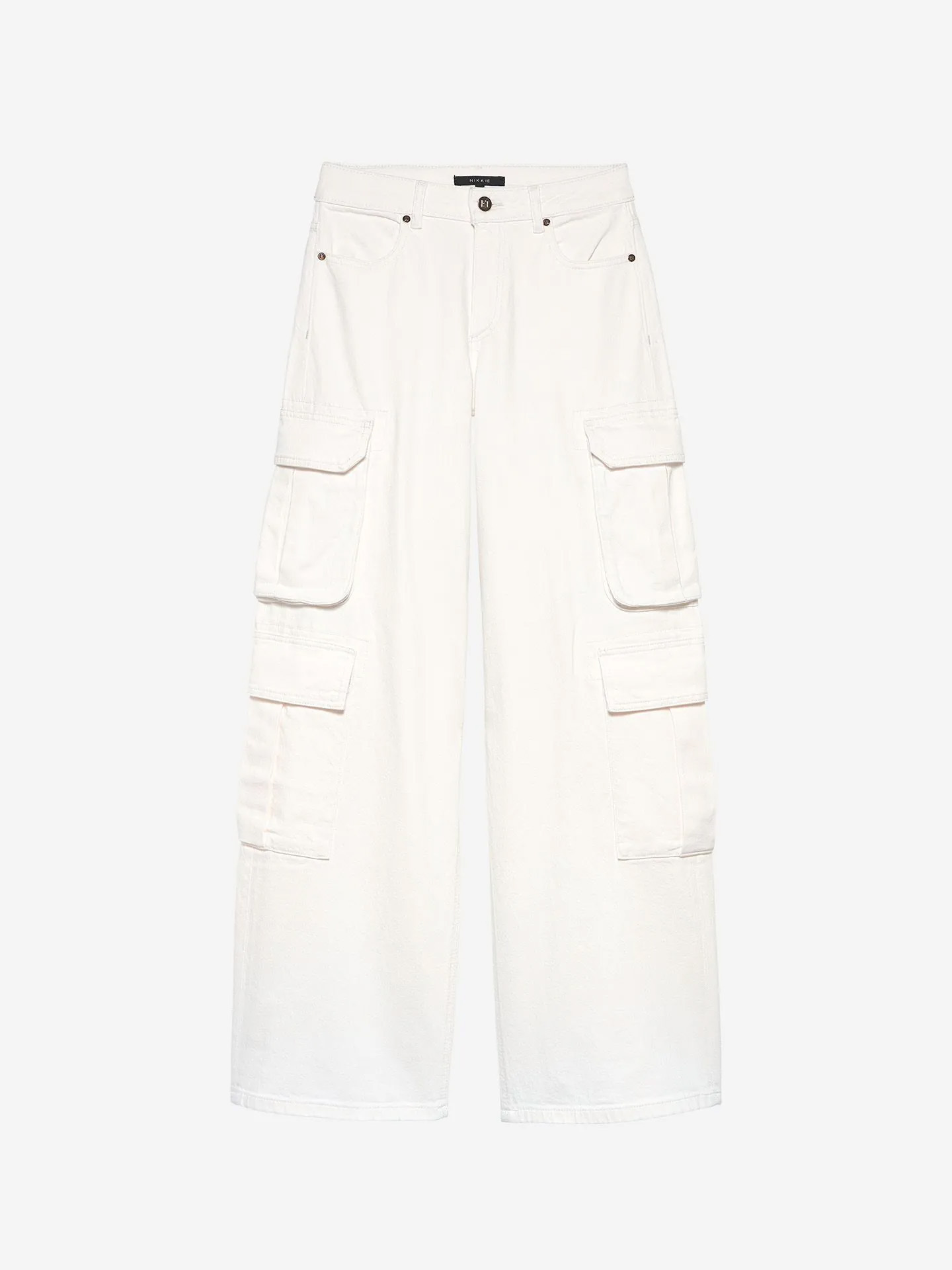 Patras Cargo White Jeans