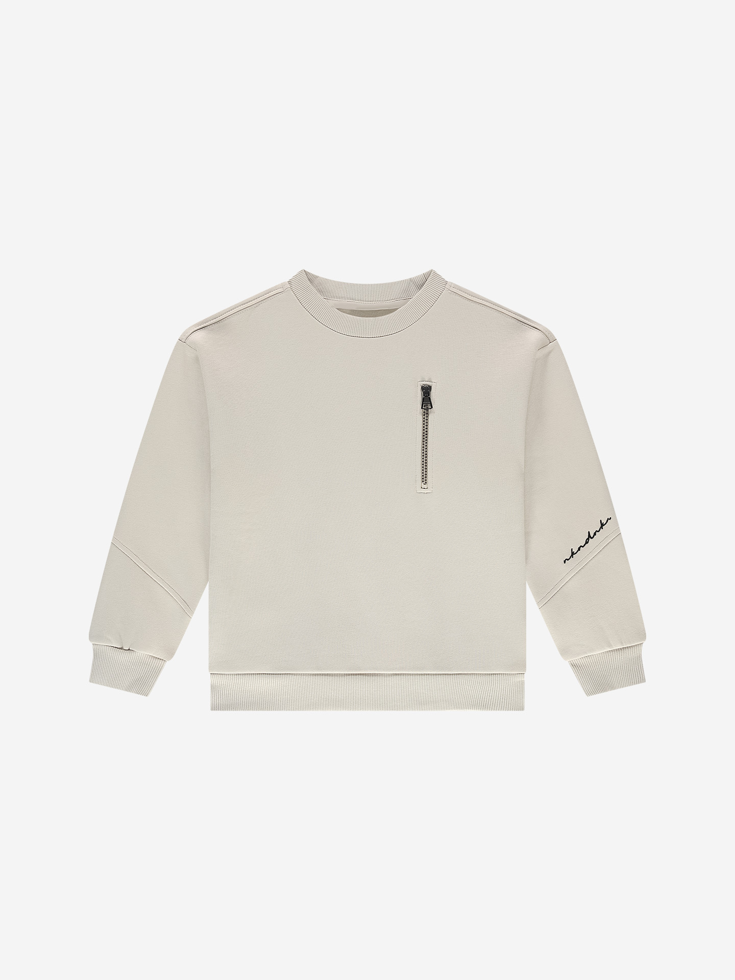 Sweater with decorative zipper