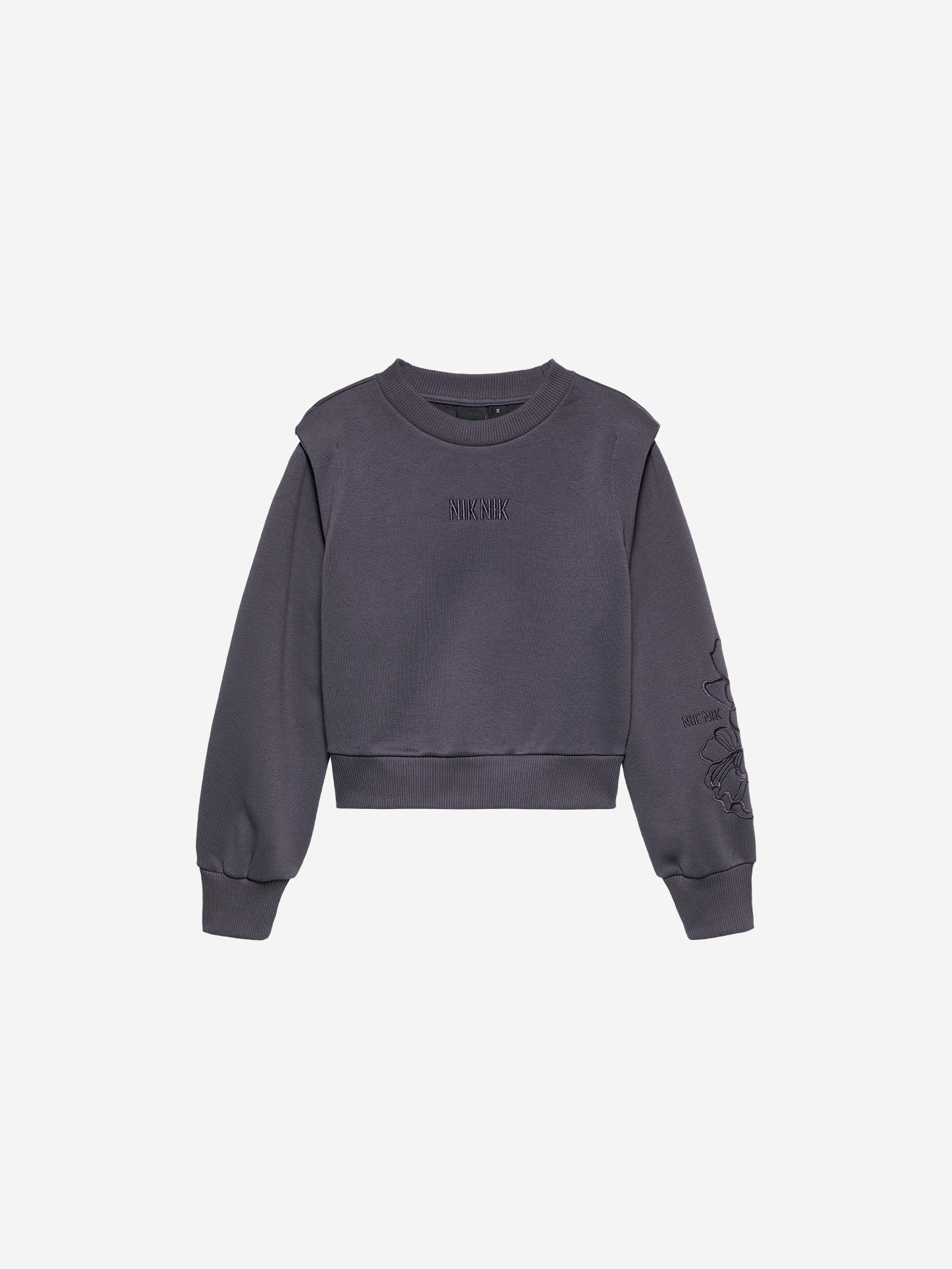 Sweater with floral embroidery